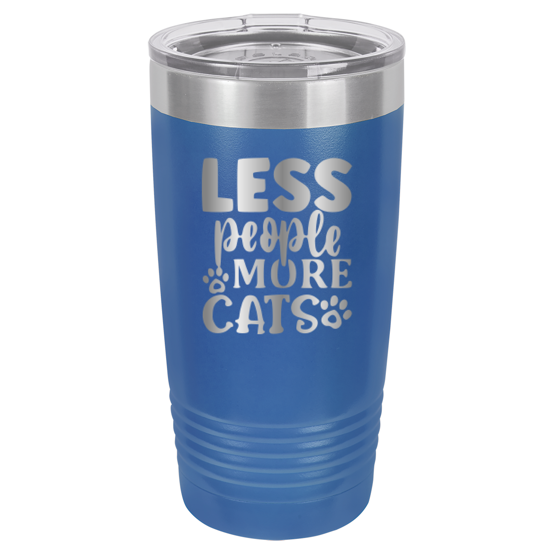 Less People More Cats - 20oz Polar Camel Tumbler image 16