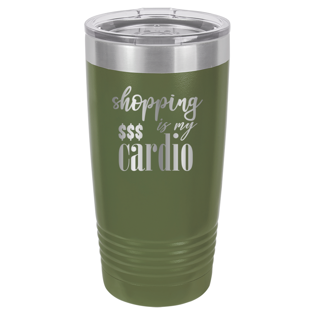 Shopping Is My Cardio - 20oz Polar Camel Tumbler image 10