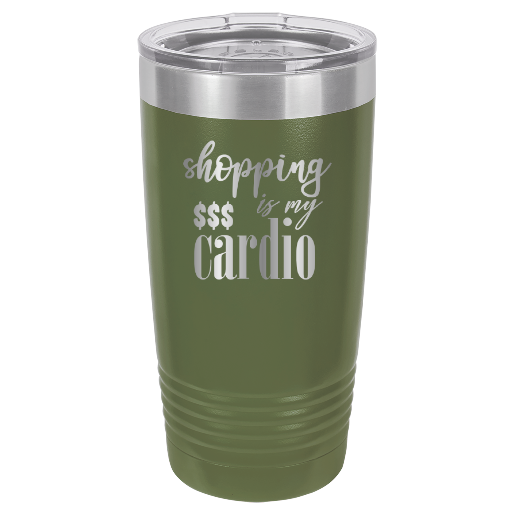 Shopping Is My Cardio - 20oz Polar Camel Tumbler image 10