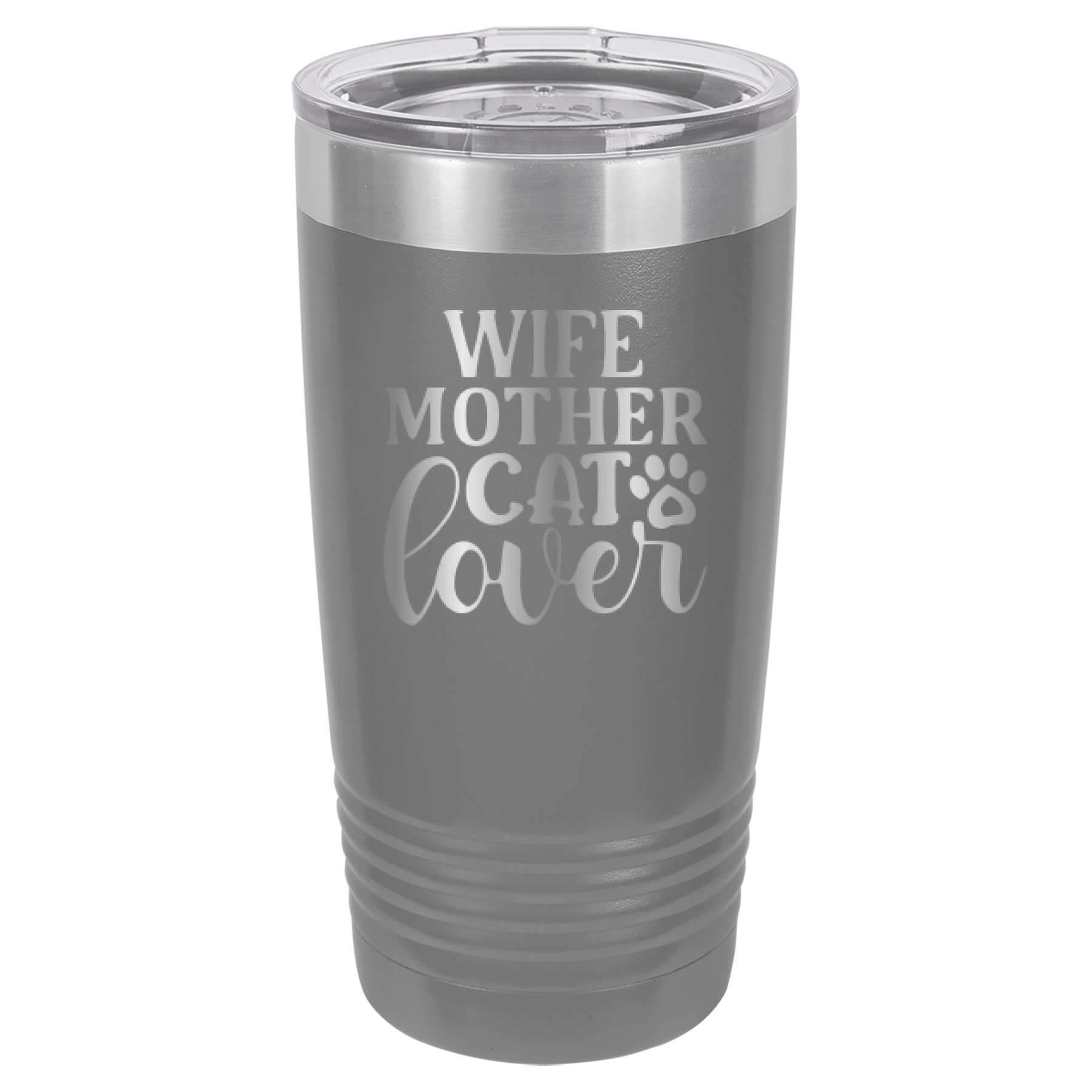 Wife, Mother, Cat Lover - 20oz Polar Camel Tumbler image 14