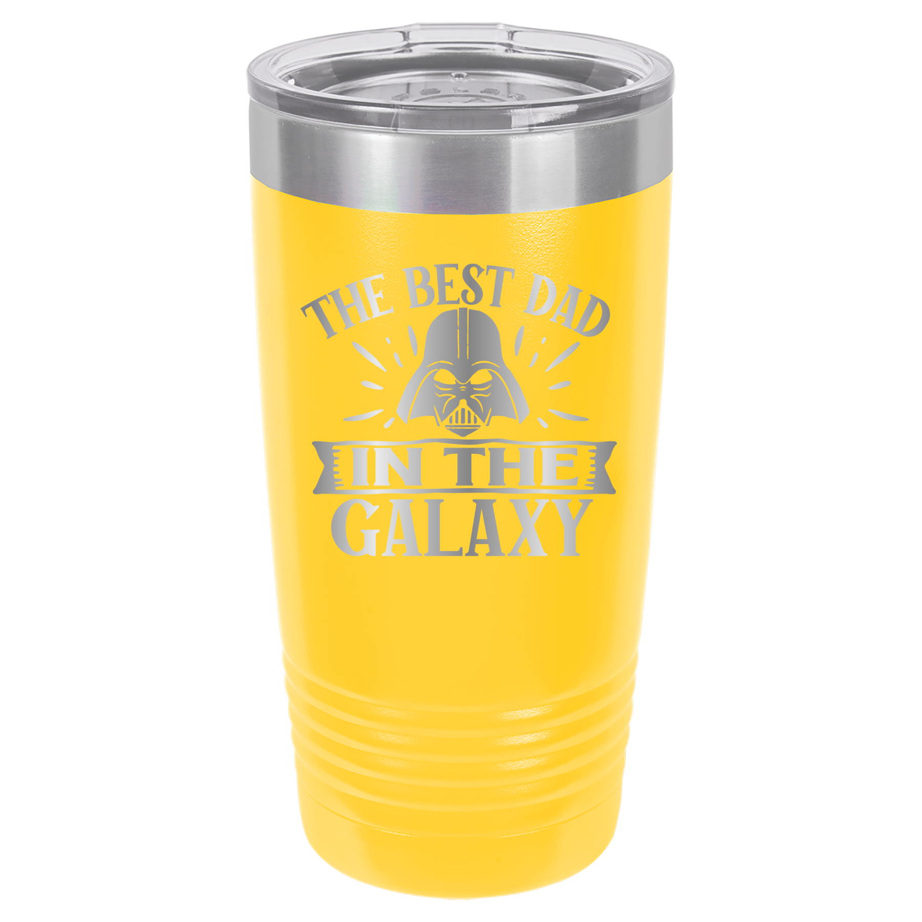 The Best Dad In The Galaxy - 20oz Polar Camel Tumbler - Yellow image
