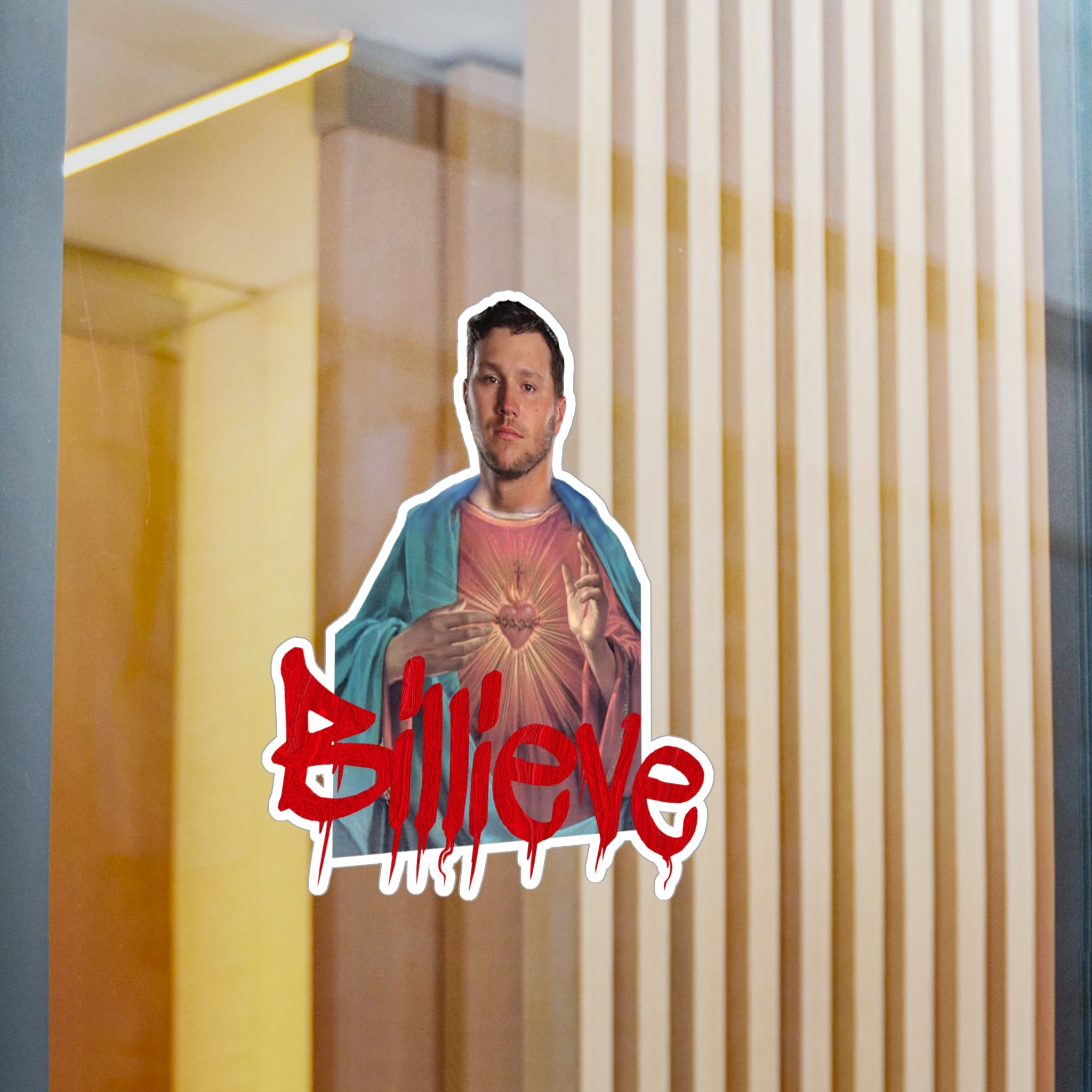 Jesus Allen Billieve Sticker- Buffalo Bills Mafia
