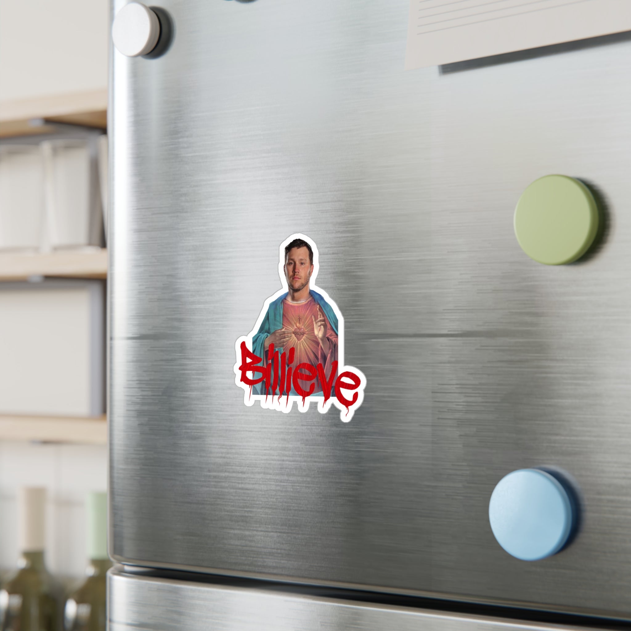Jesus Allen Billieve Sticker- Buffalo Bills Mafia