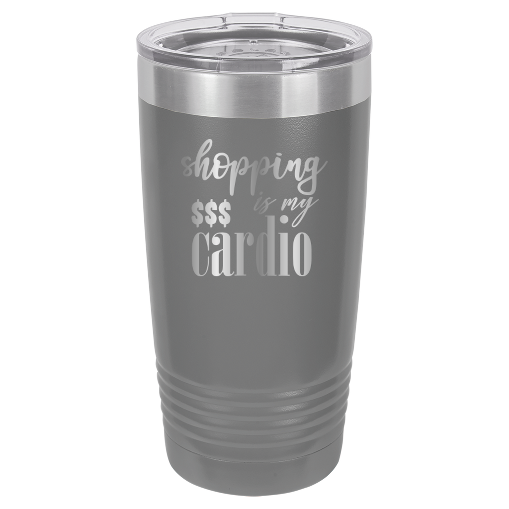 Shopping Is My Cardio - 20oz Polar Camel Tumbler image 4