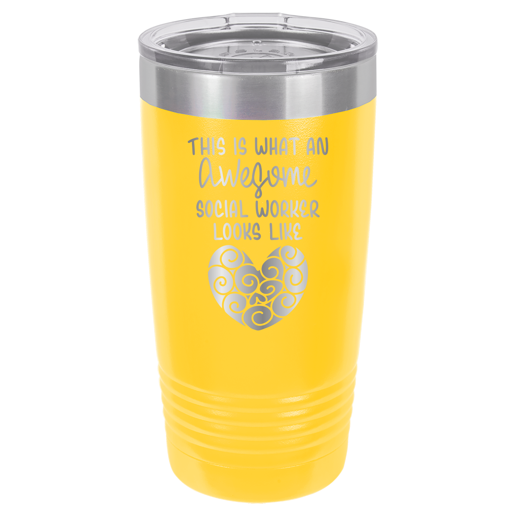 This Is What An Awesome Social Worker Looks Like - 20oz Polar Camel Tumbler image 2