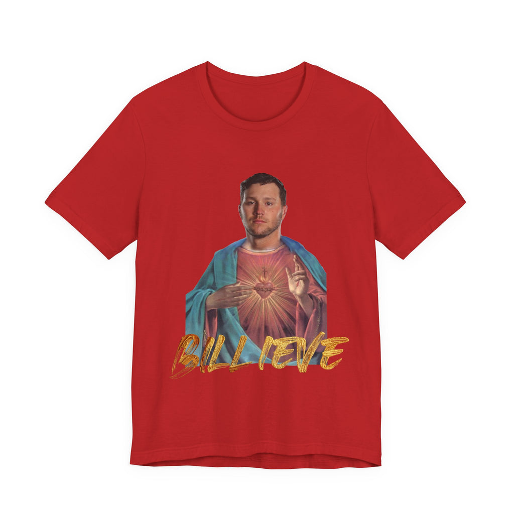 Buffalo Bills Josh Allen Billieve T-Shirt, Football Fan Gift, Game Day Apparel, NFL Team Tee, Sports Fan Shirt