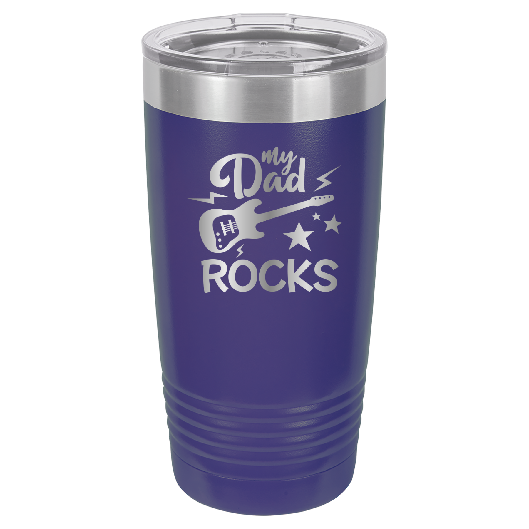 My Dad Rocks - 20oz Polar Camel Tumbler - Purple image