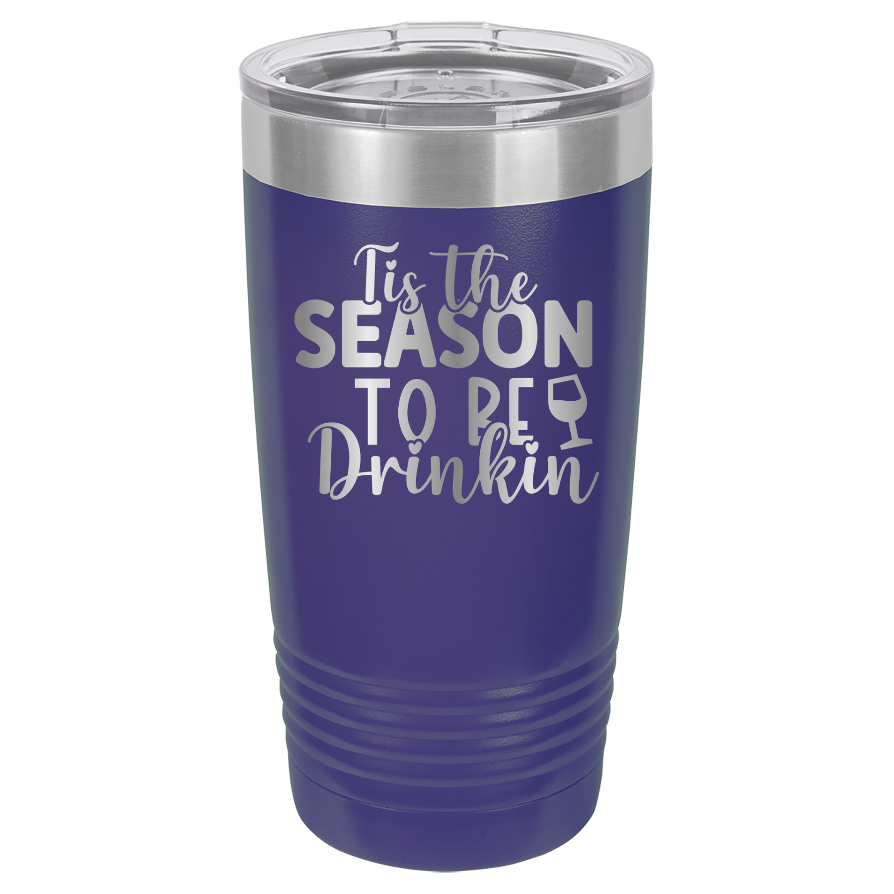 Tis The Season To Be Drinkin' - 20oz Polar Camel Tumbler - Purple image
