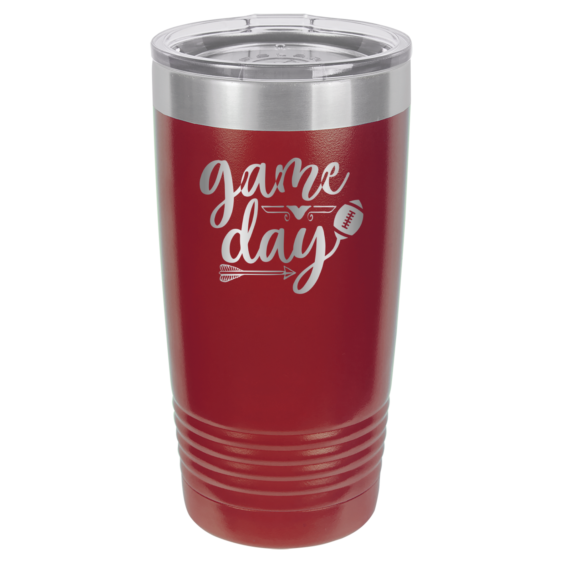 Game Day - Football - 20oz Polar Camel Tumbler - Maroon image