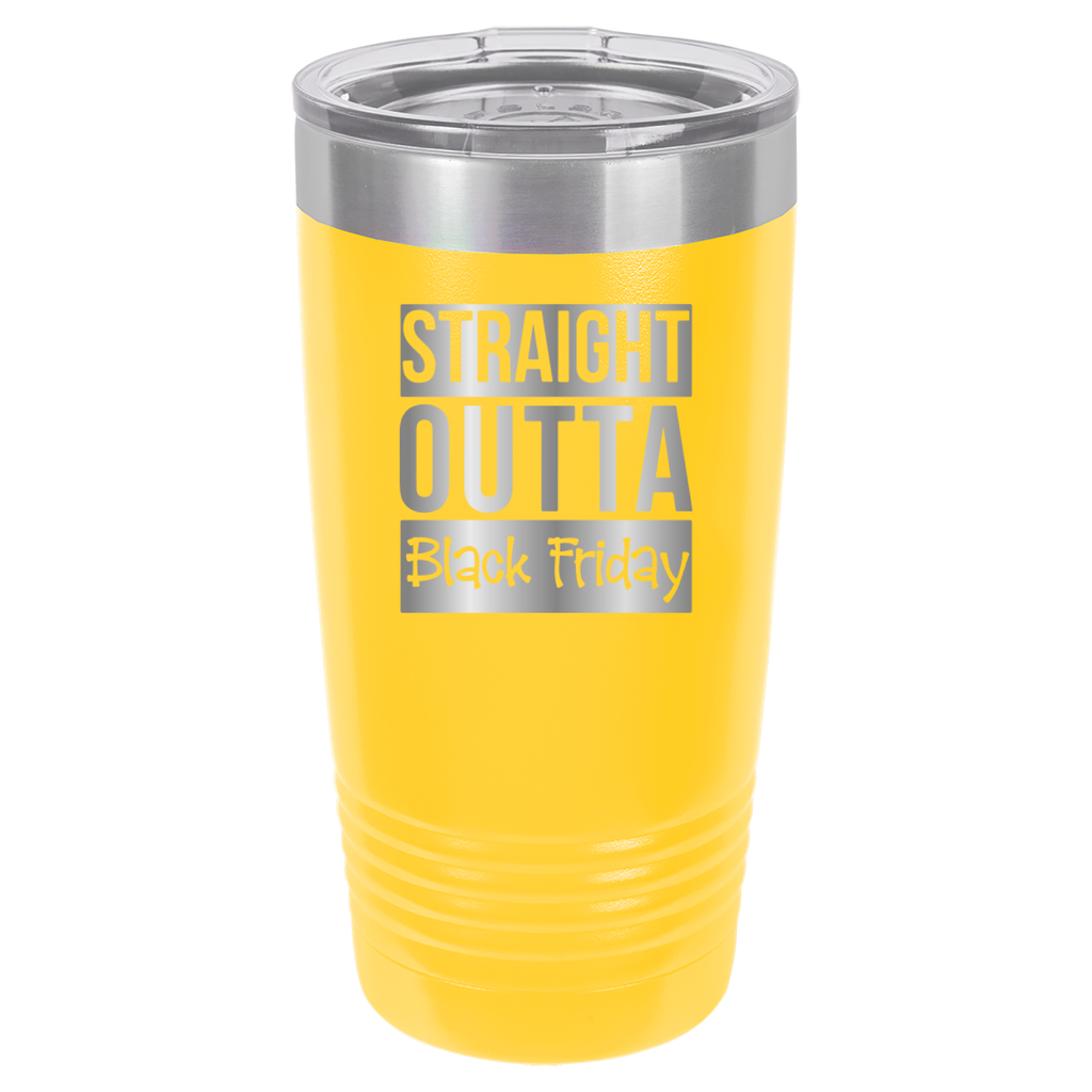 Straight Outta Black Friday - 20oz Polar Camel Tumbler - Yellow image