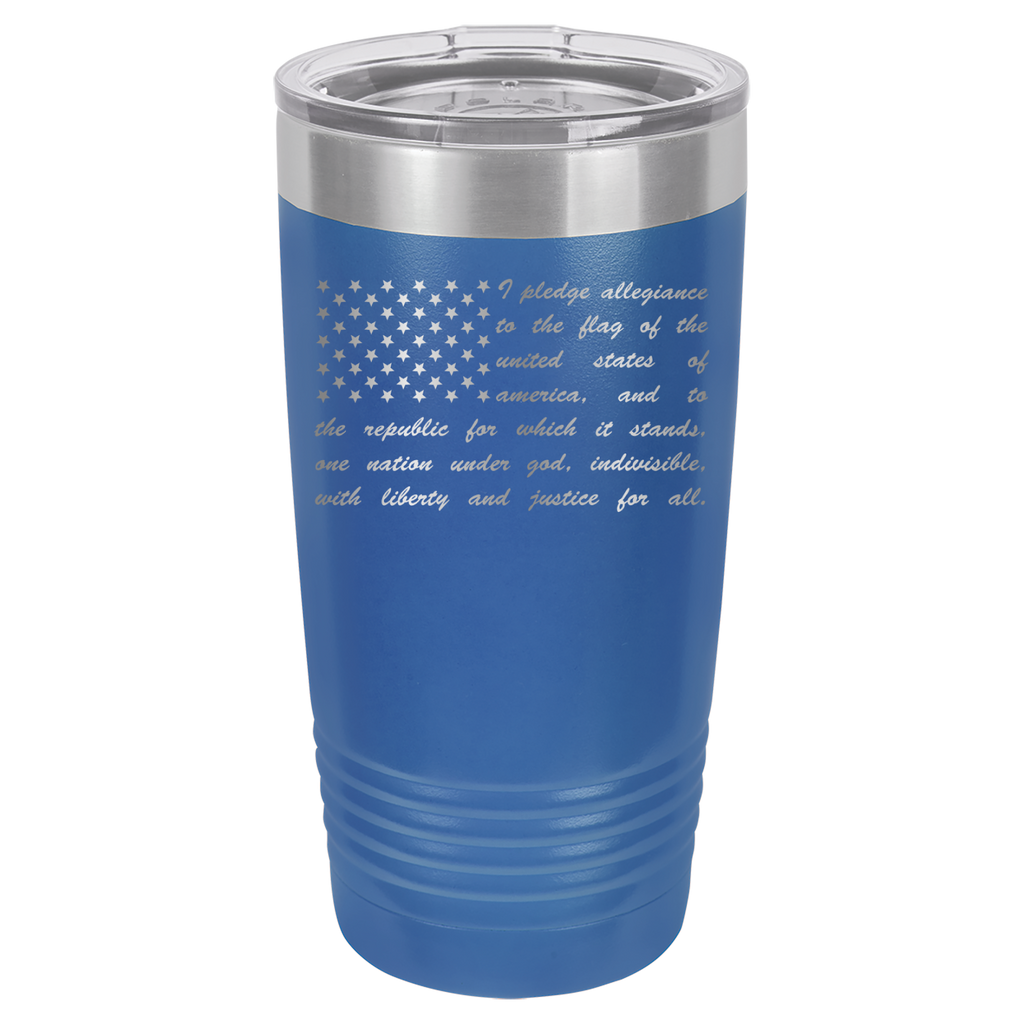 Pledge of Allegiance Flag - 20oz Polar Camel Tumbler - America image 2