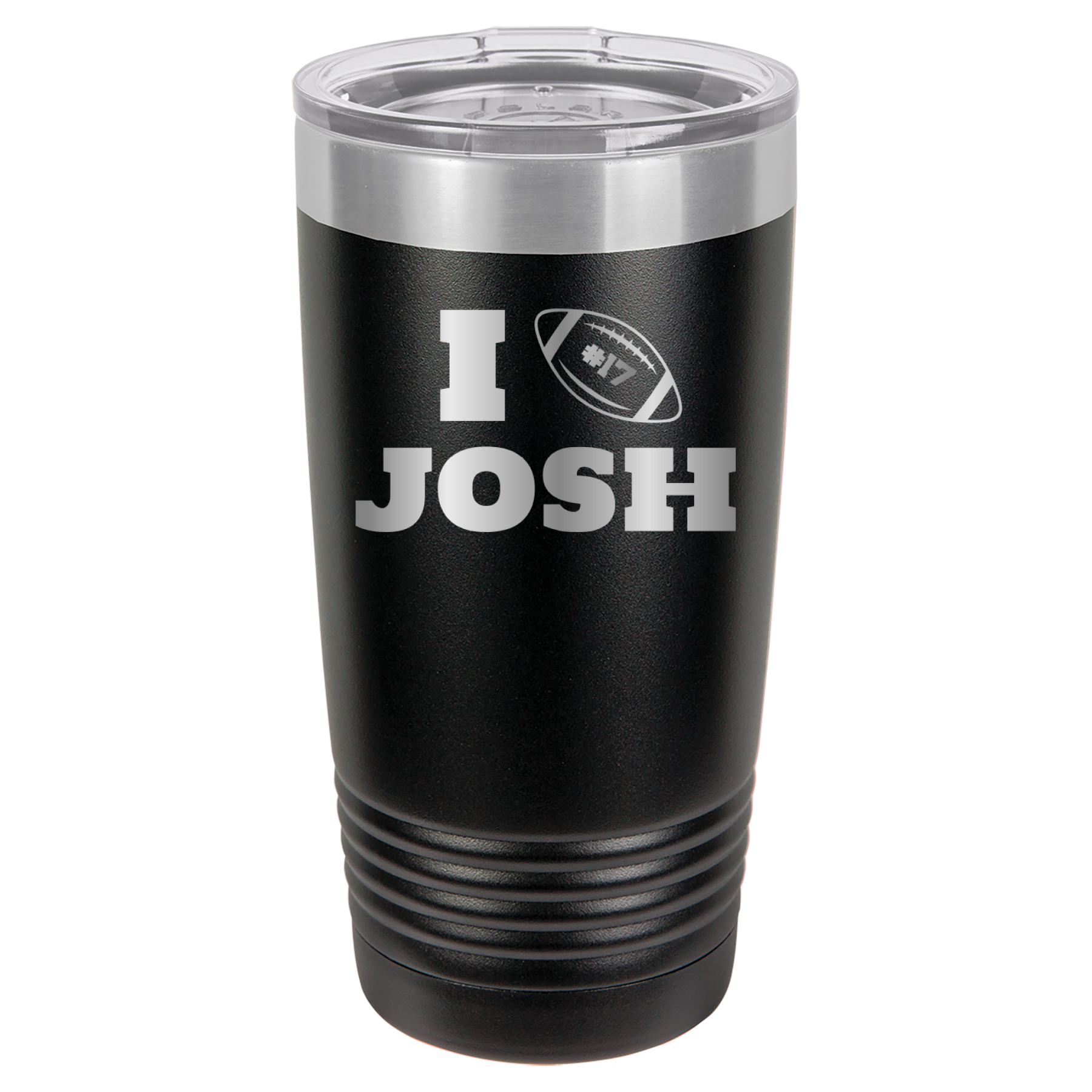 I Heart Josh - Josh Allen - 20oz Polar Camel Tumbler Buffalo Bills - Black image