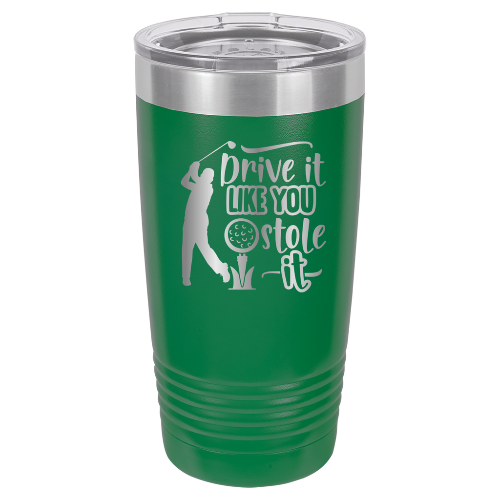 Drive It Like You Stole It (Male) - 20oz Polar Camel Tumbler - Golf image 5