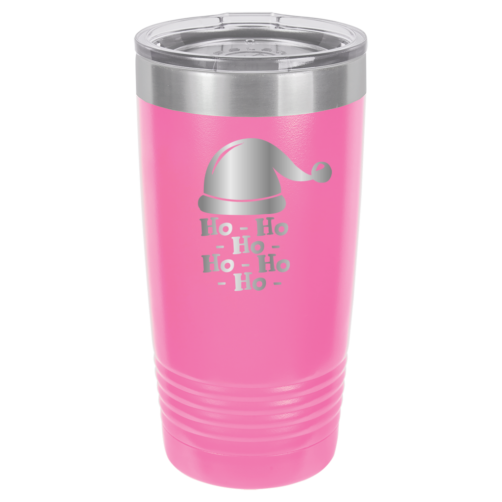 Ho Ho Ho Santa Claus Christmas - 20oz Polar Camel Tumbler - Pink image
