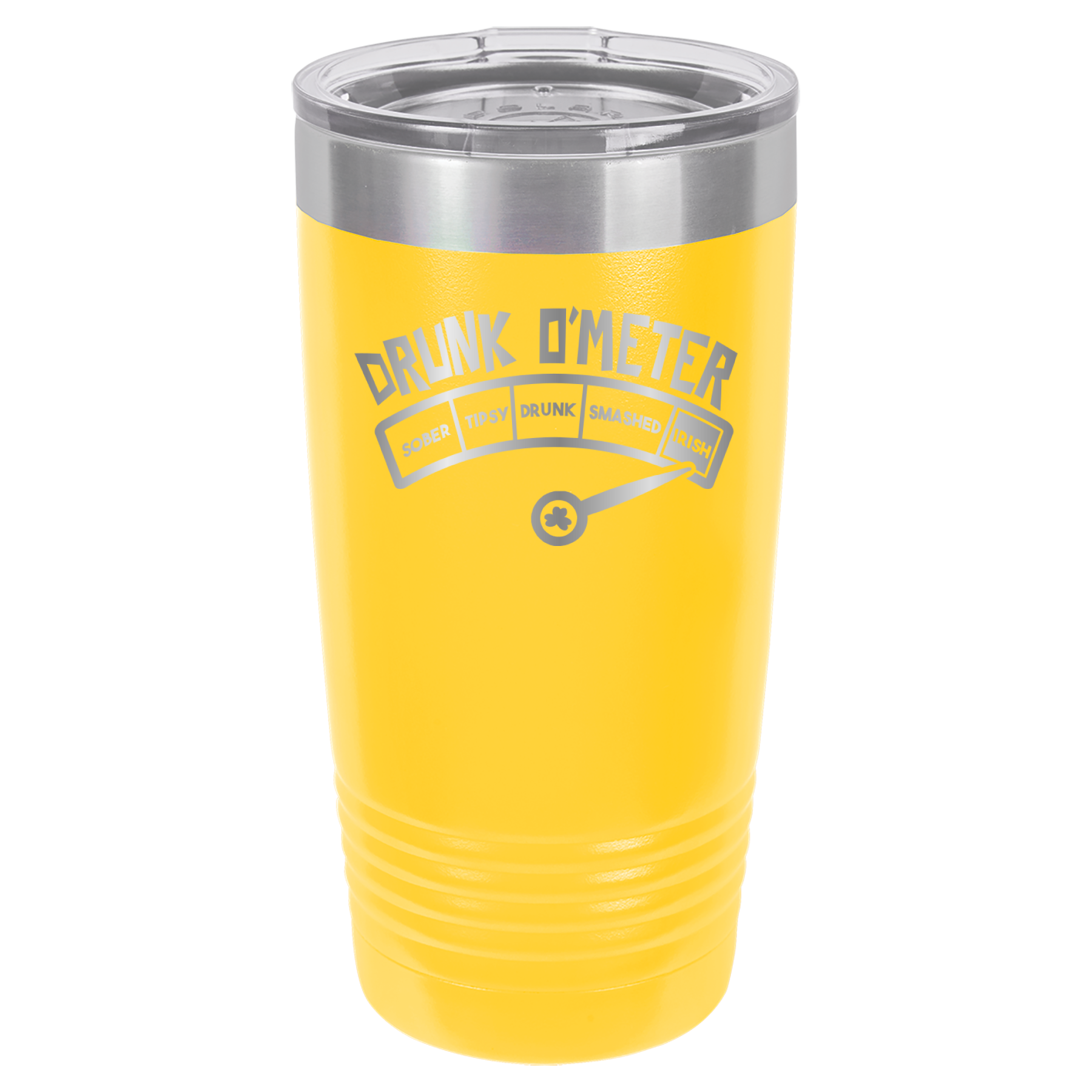 St. Patrick's Day Tumbler - How drunk?  Irish! - 20oz Tumbler - Yellow image