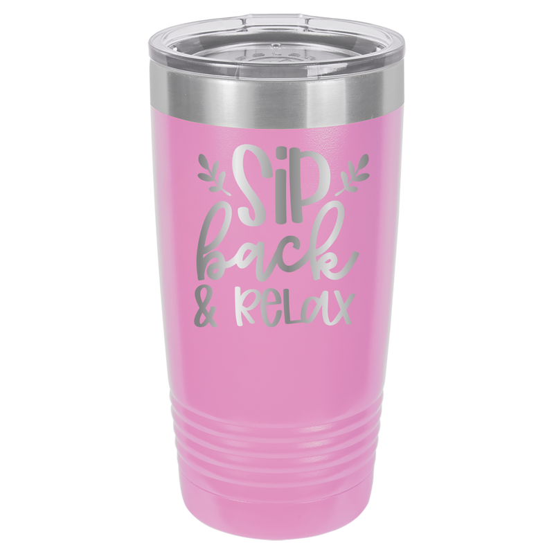 Sip Back & Relax - 20oz Polar Camel Tumbler image 0