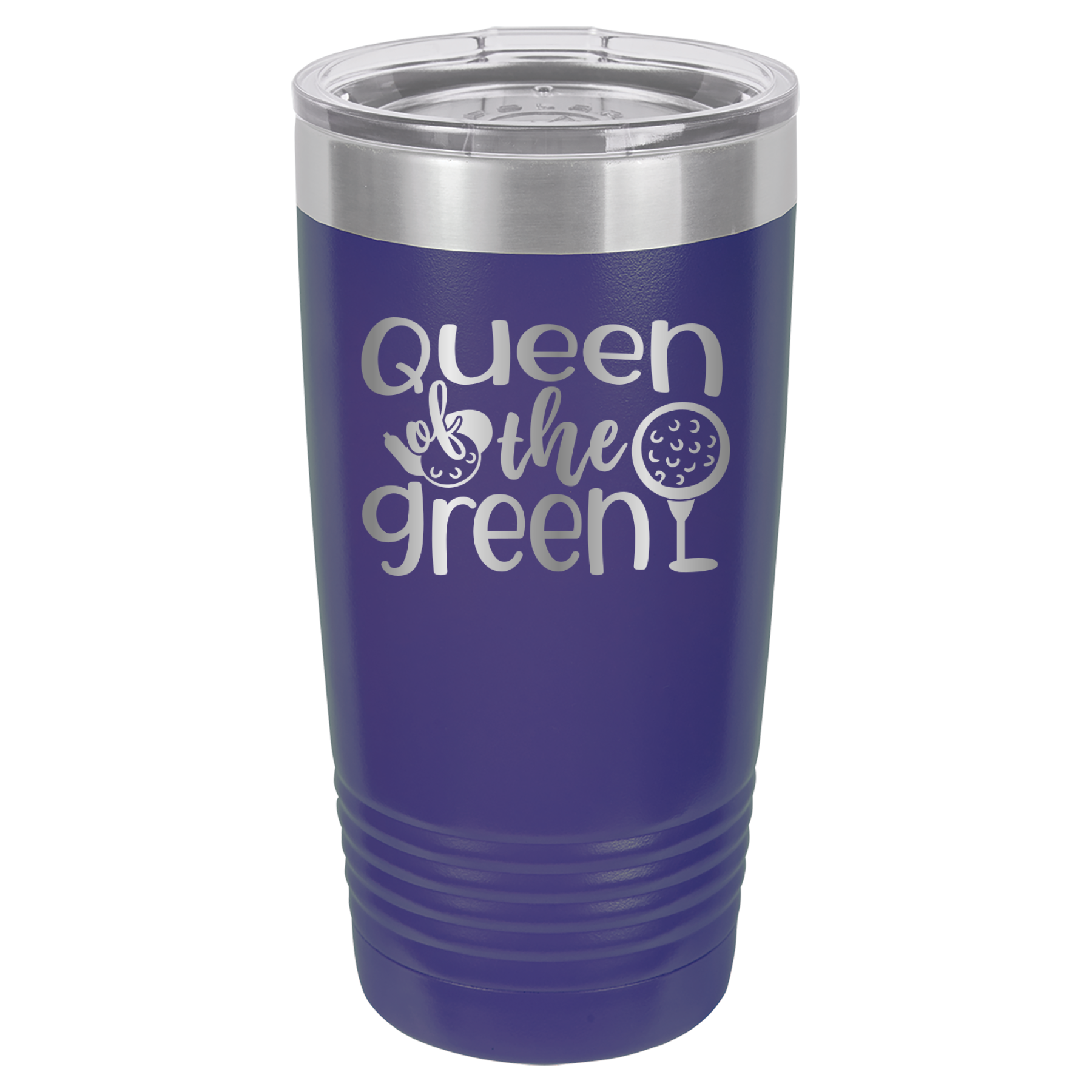 Queen of the Green - Golf - 20oz Polar Camel Tumbler - Purple image