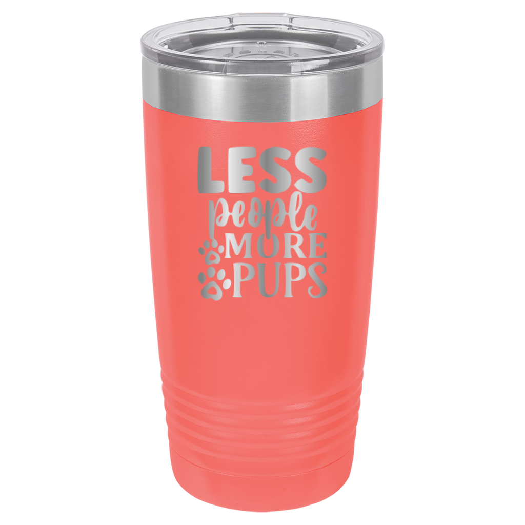 Less People More Pups - 20oz Polar Camel Tumbler image 15