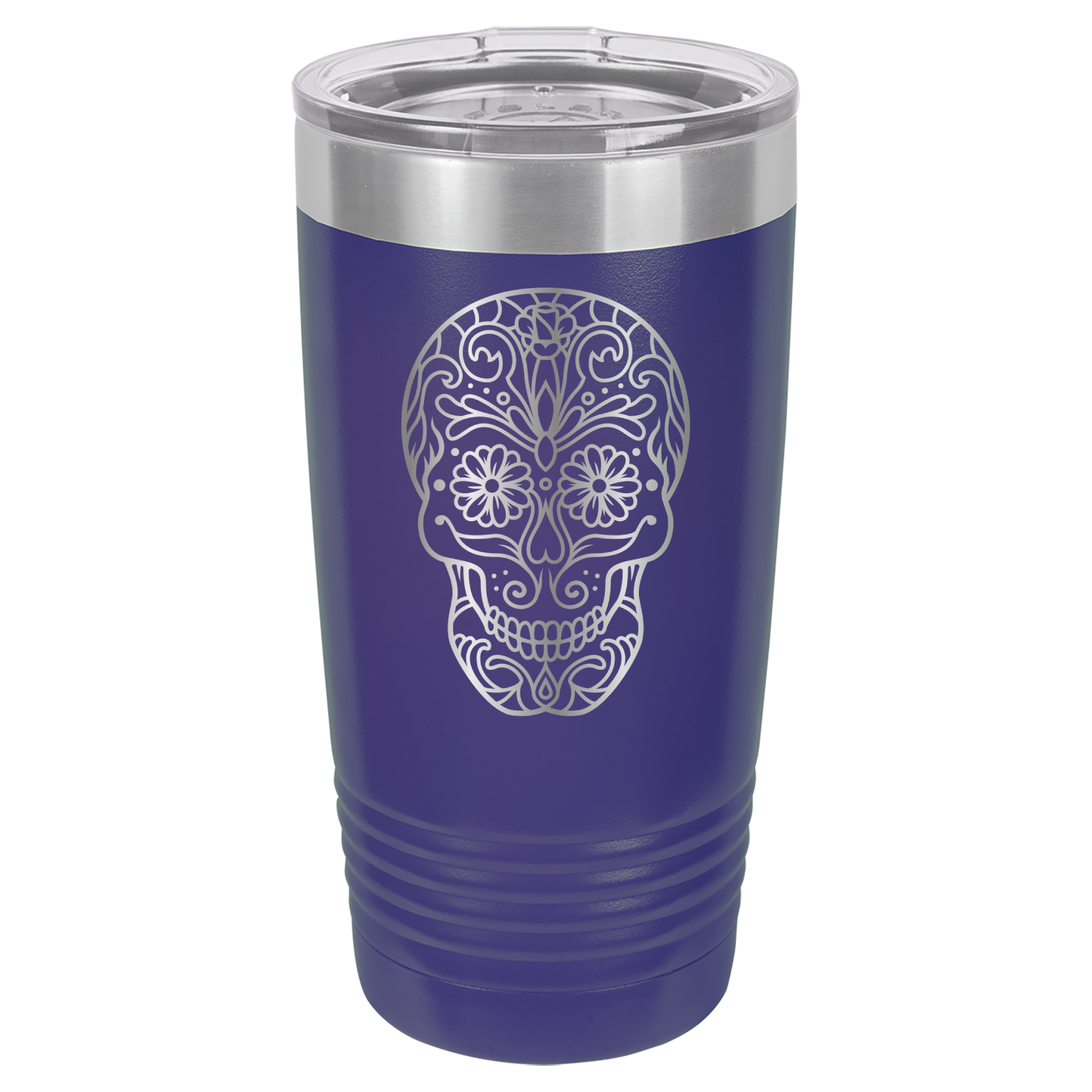 Sugar Skull - 20oz Polar Camel Tumbler - Purple image