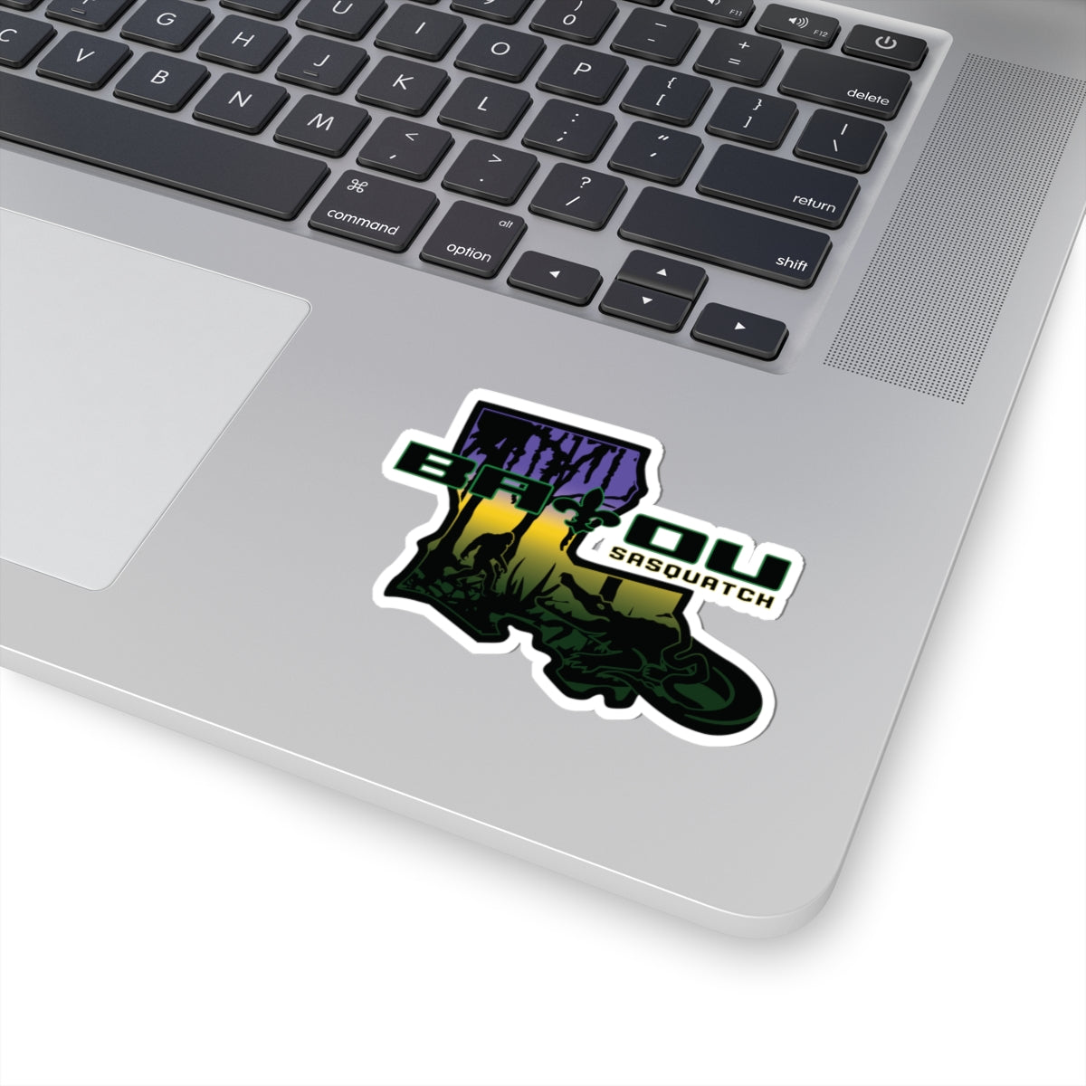 Mardi Gras Bayou Bronco Kiss-Cut Sticker