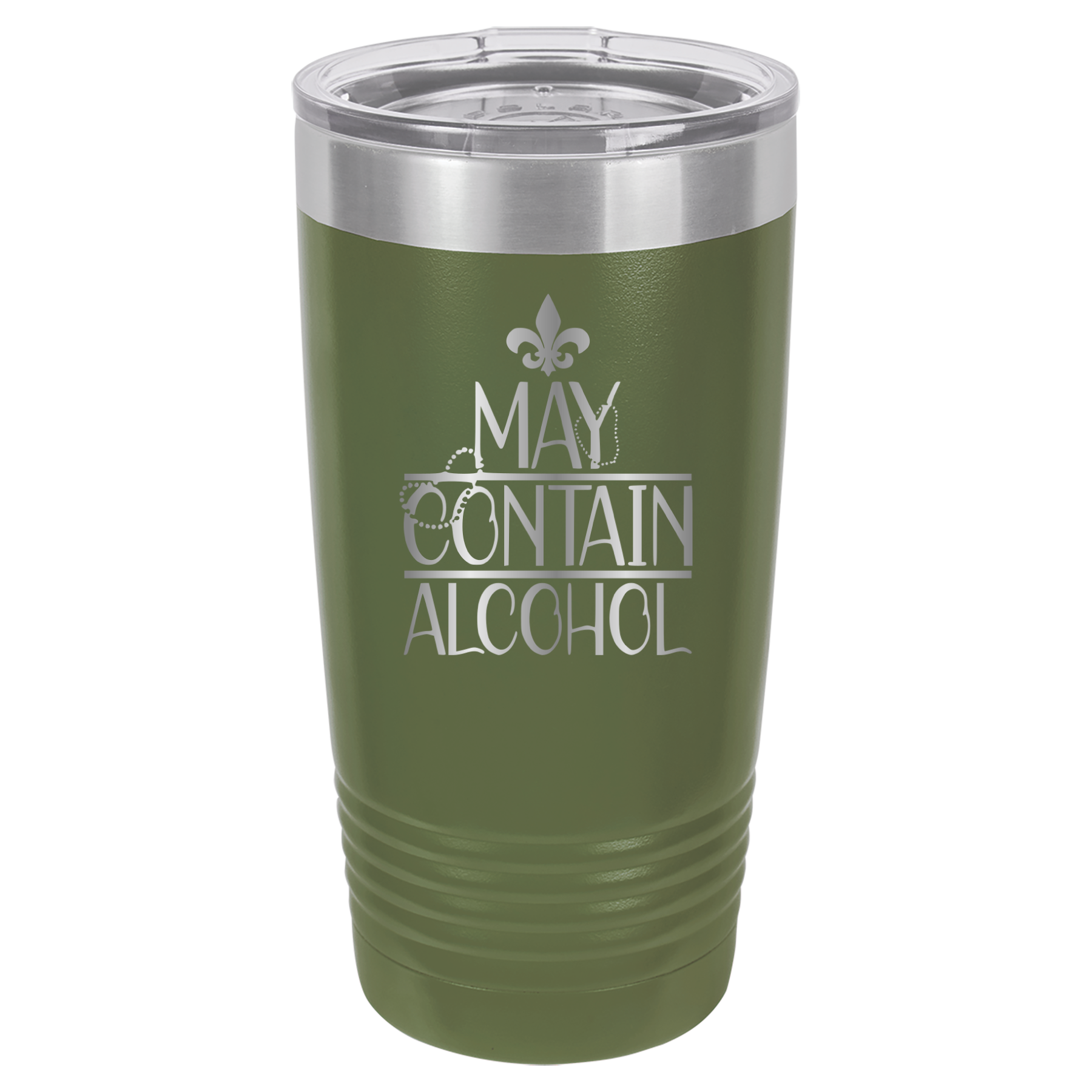 May Contain Alcohol - Mardi Gras, New Orleans, NOLA - 20oz Polar Camel Tumbler image 8