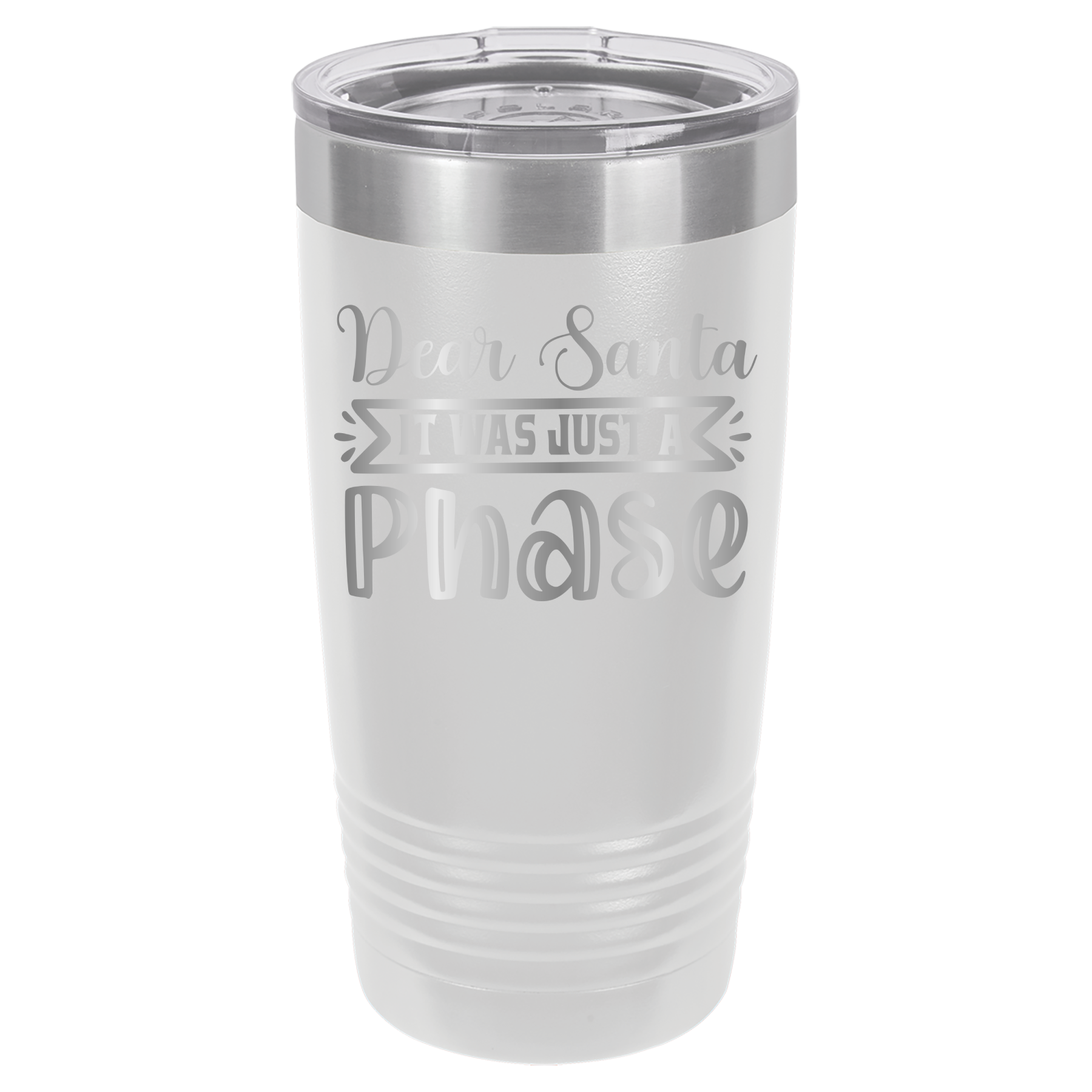 Dear Santa It Was Just A Phase - 20oz Polar Camel Tumbler image 16