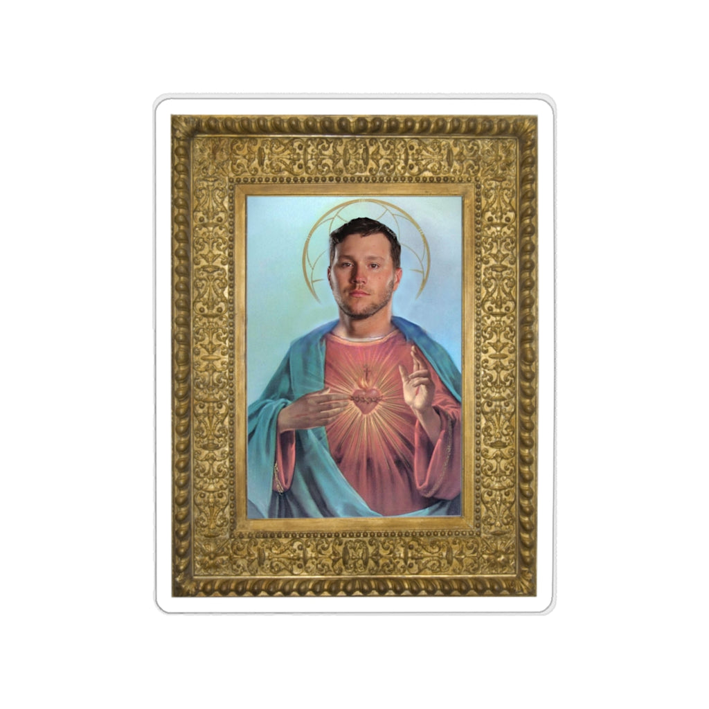 Framed Jesus Allen Sticker- Buffalo Bills Mafia