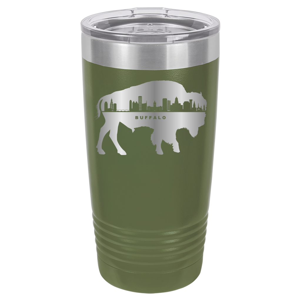 City of Buffalo NY Skyline 20oz Polar Camel Tumbler image 10