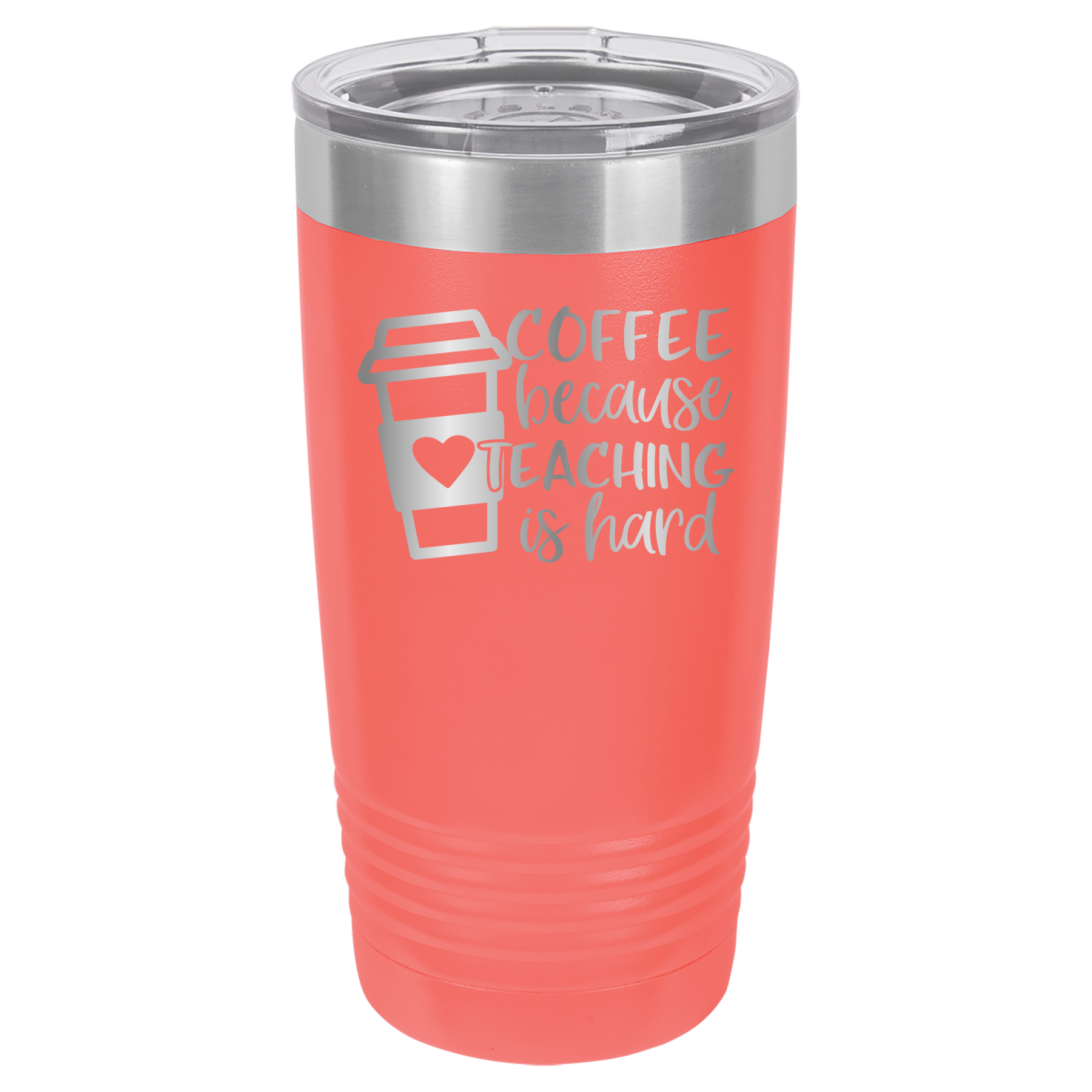 Coffee Because Teaching Is Hard - 20oz Polar Camel Tumbler image 16