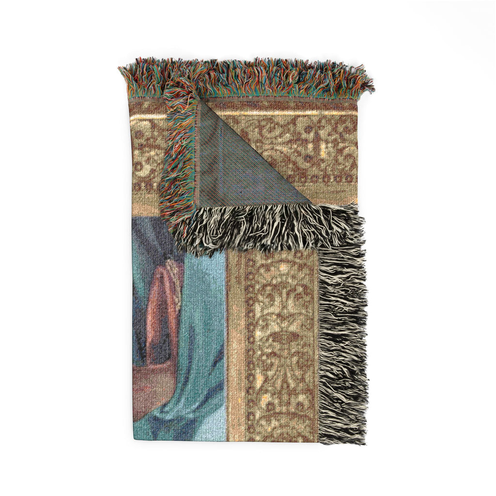 Josh Allen Jesus Woven Blanket - Buffalo Bills Fan Gift, Religious Football Home Decor, Cozy Throw, Bedding, Wall Tapestry
