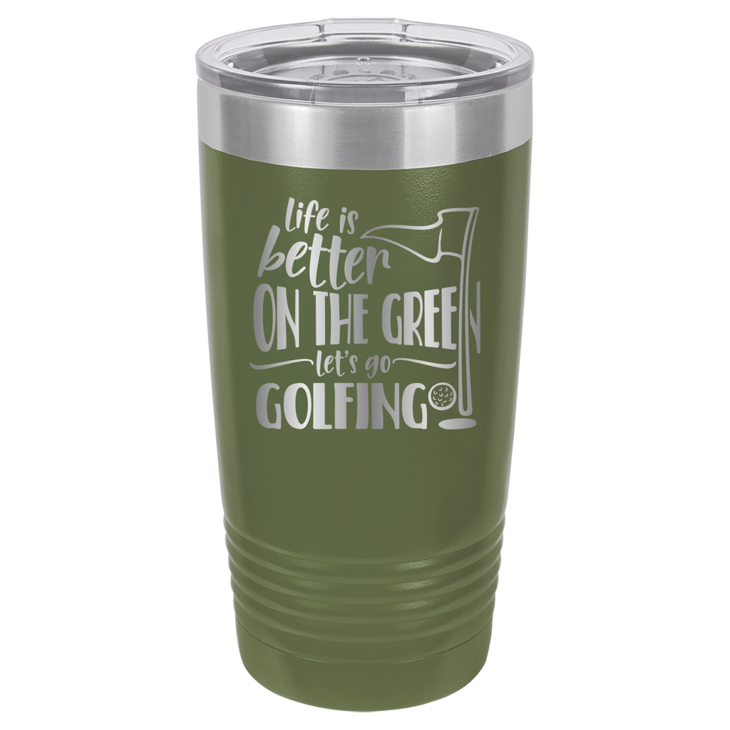 Life Is Better On The Green, Let's Go Golfing - 20oz Polar Camel Tumbler image 10