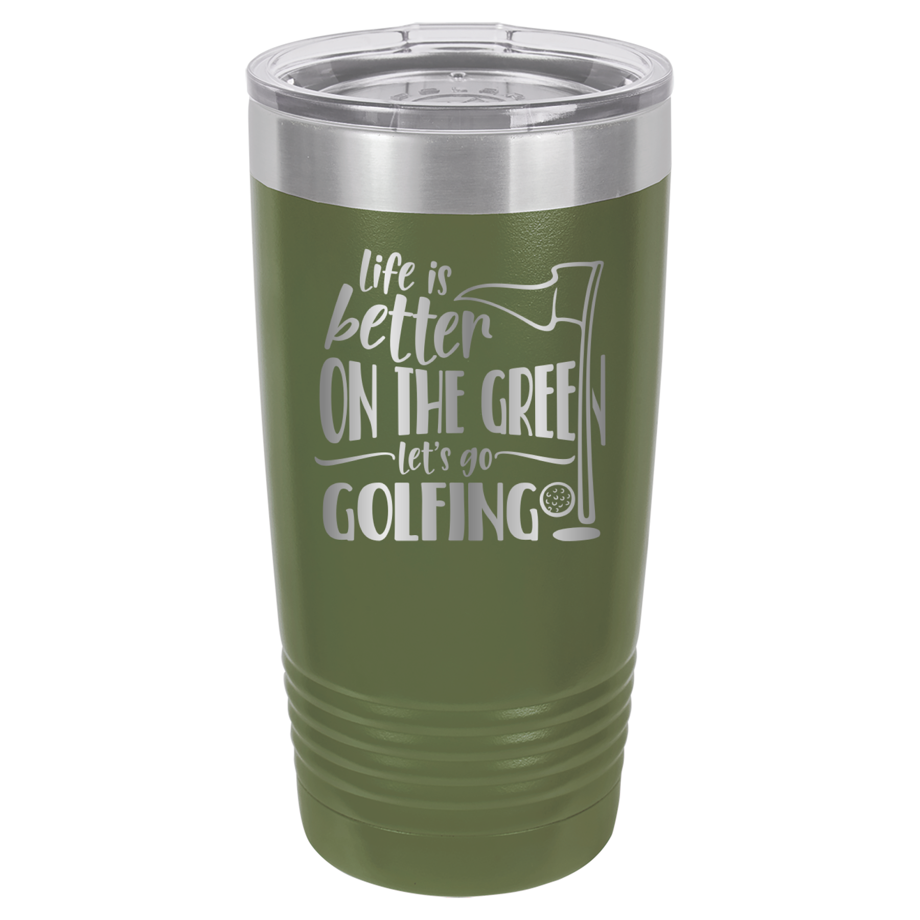 Life Is Better On The Green, Let's Go Golfing - 20oz Polar Camel Tumbler image 10