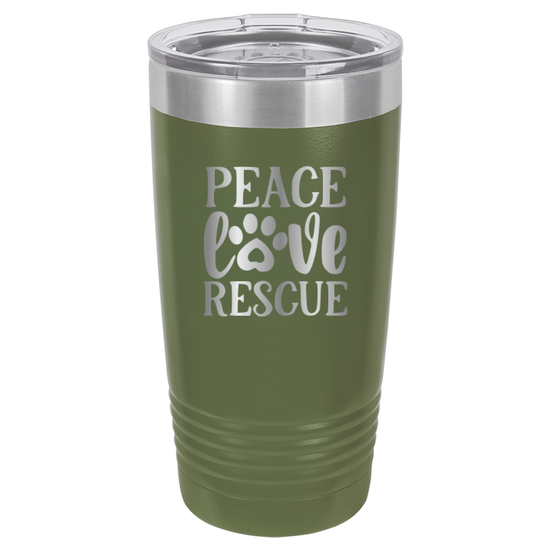 Peace, Love, Rescue - 20oz Polar Camel Tumbler image 8