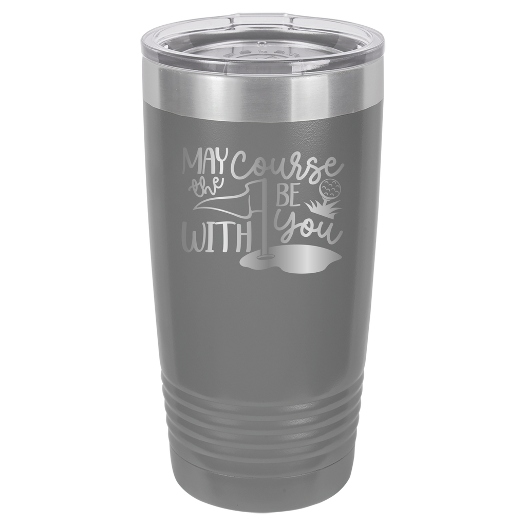 May The Course Be With You - Golf - 20oz Polar Camel Tumbler image 4