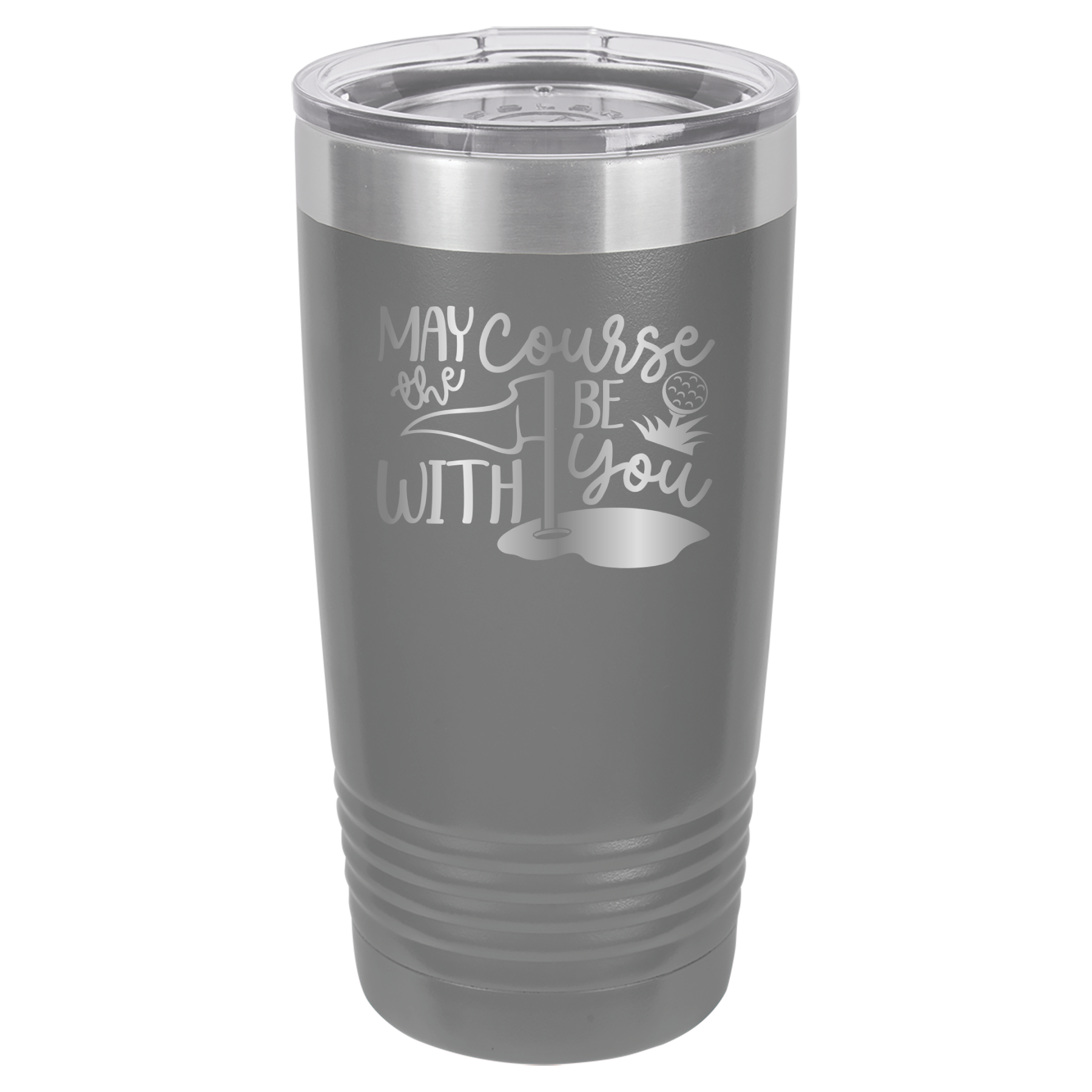 May The Course Be With You - Golf - 20oz Polar Camel Tumbler image 4