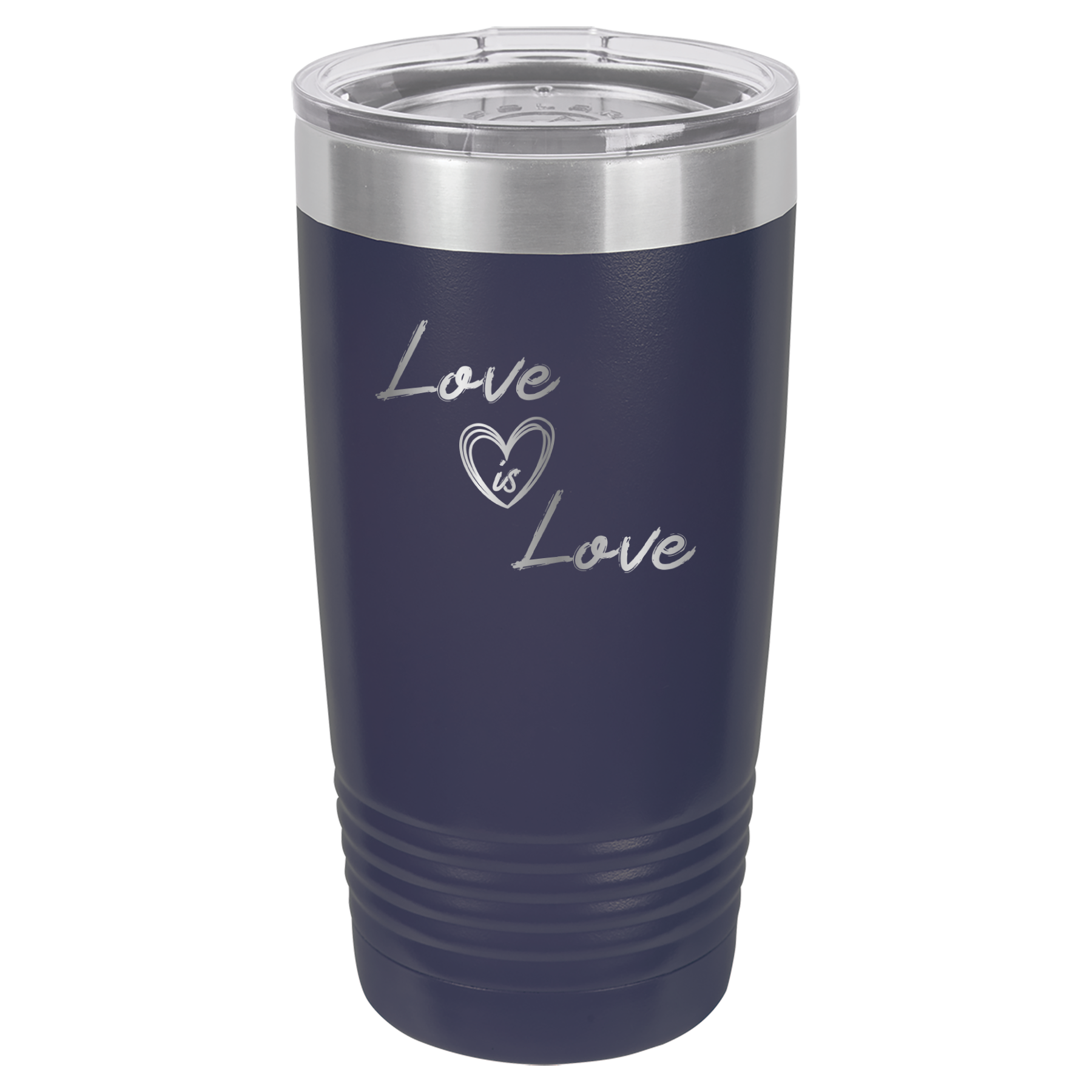 Love is Love - 20oz Polar Camel Tumbler - Pride - Navy image