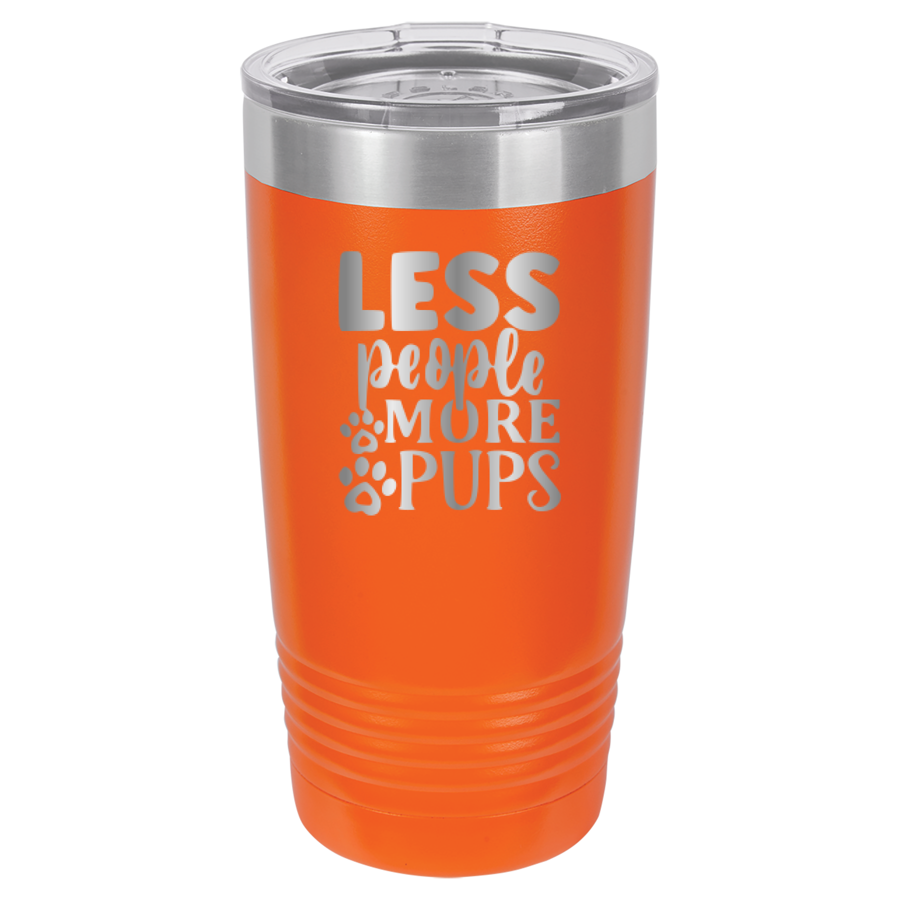 Less People More Pups - 20oz Polar Camel Tumbler image 7