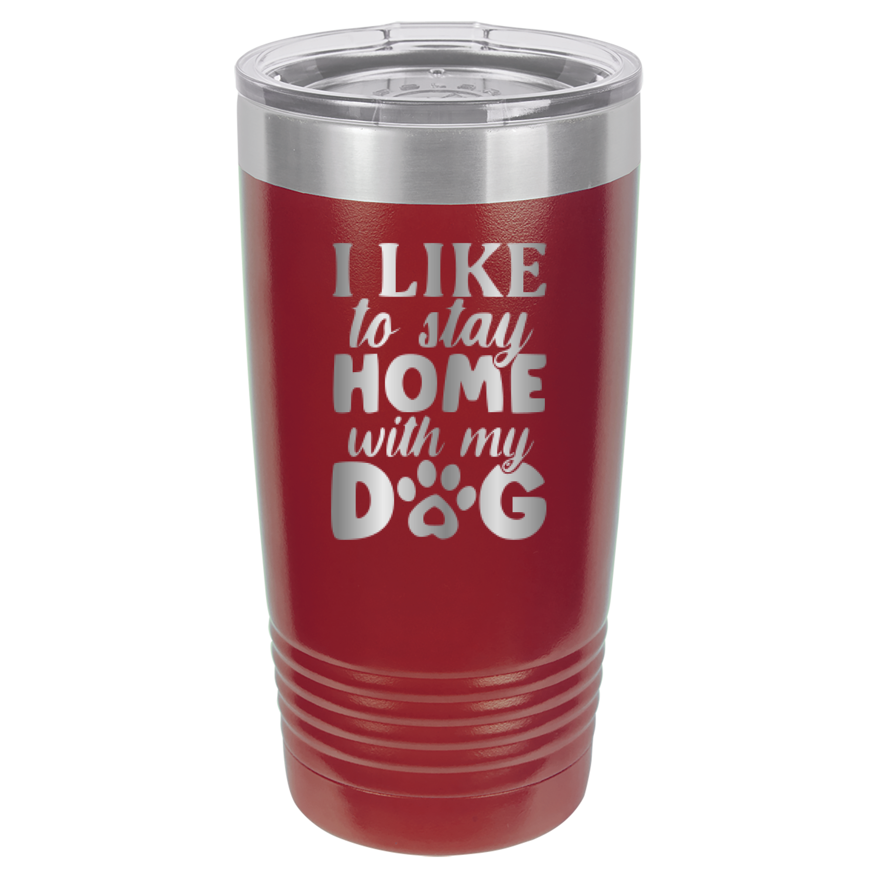 I Like To Stay Home With My Dog - 20oz Polar Camel Tumbler image 10