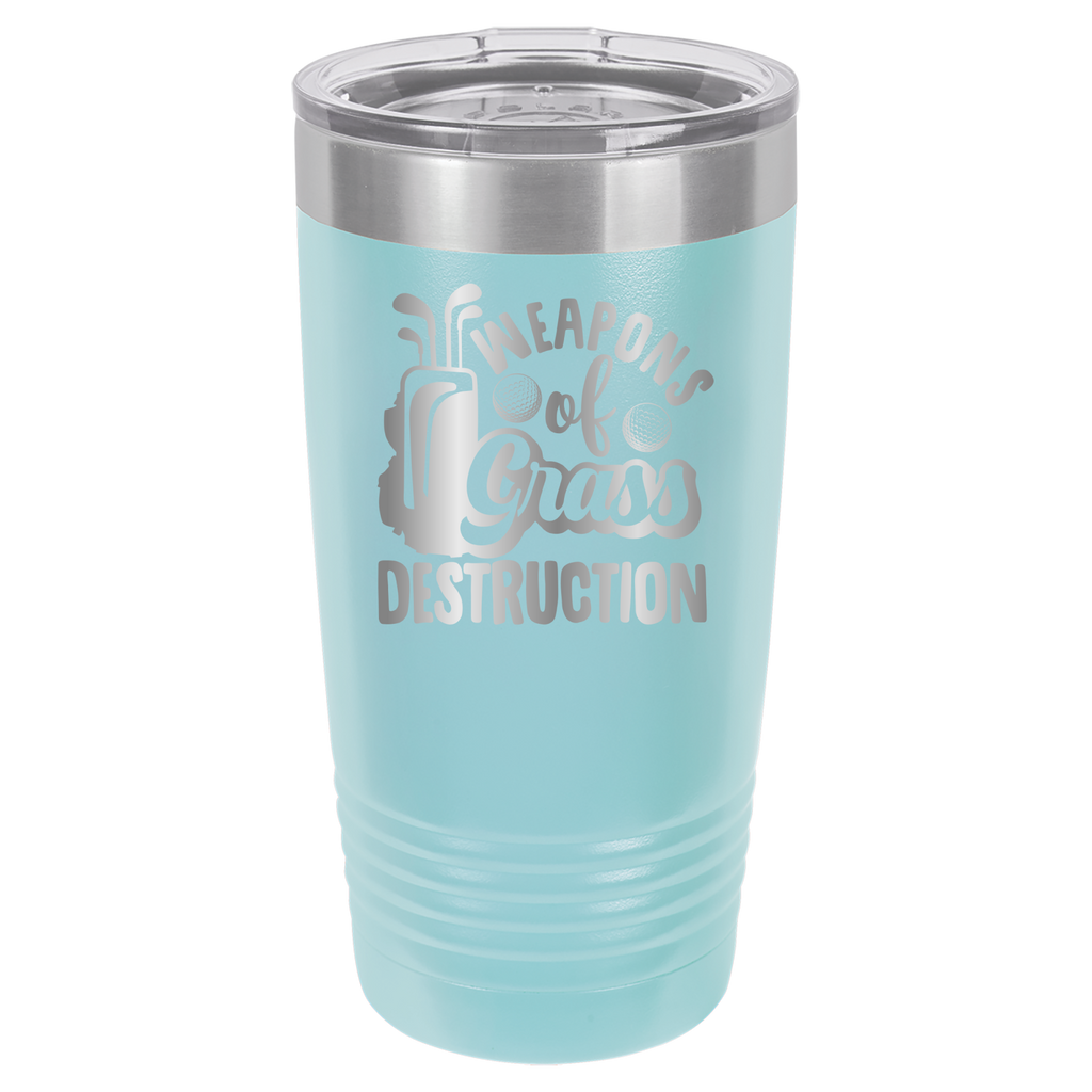 Weapons of Grass Destruction - Golf - 20oz Polar Camel Tumbler - Light Blue image