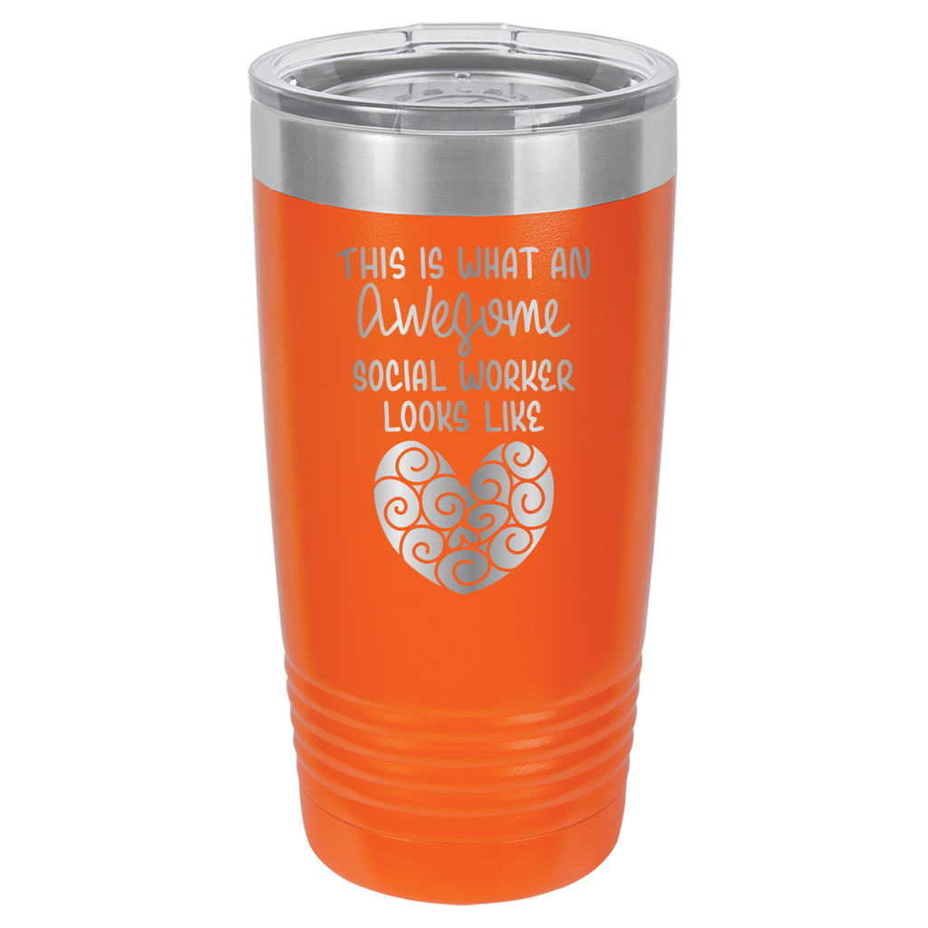 This Is What An Awesome Social Worker Looks Like - 20oz Polar Camel Tumbler image 12