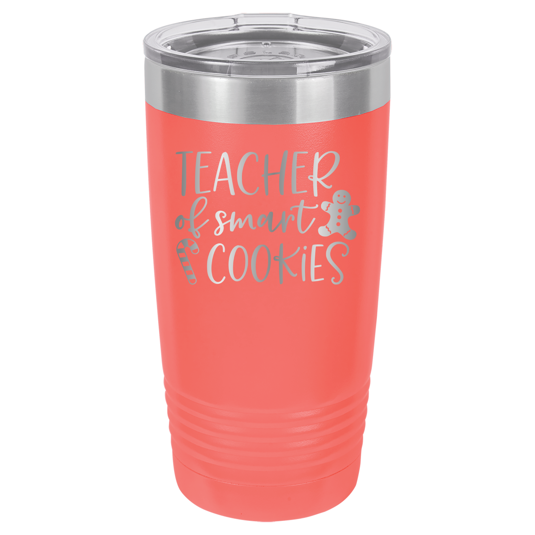 Teacher Of Smart Cookies - 20oz Polar Camel Tumbler - Coral image