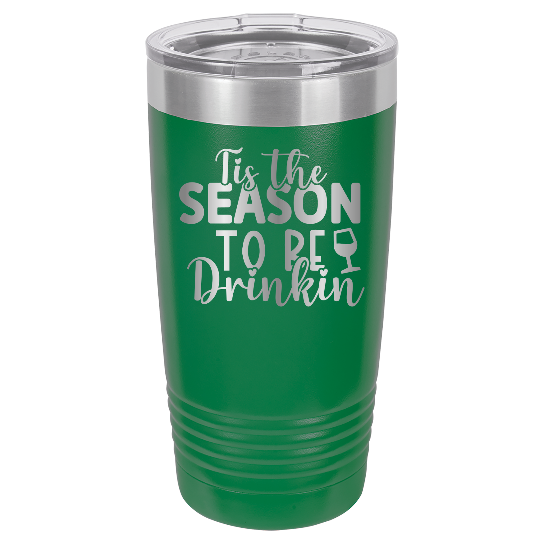 Tis The Season To Be Drinkin' - 20oz Polar Camel Tumbler - Green image