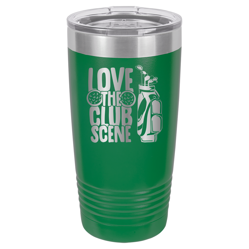 Love The Club Scene - Golf - 20oz Polar Camel Tumbler - Green image