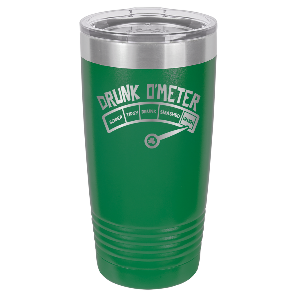 St. Patrick's Day Tumbler - How drunk?  Irish! - 20oz Tumbler - Green image