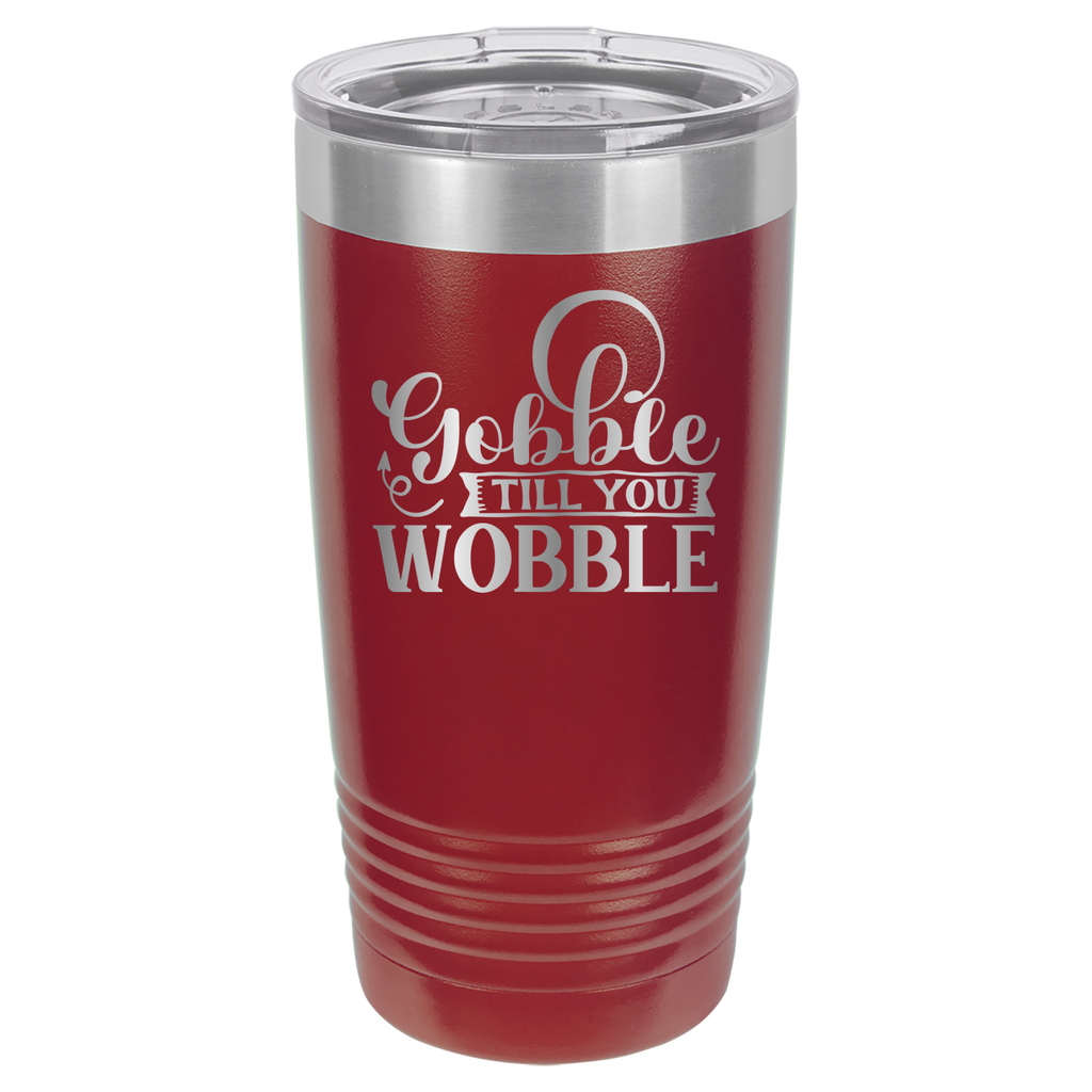 Gobble Til You Wobble - 20oz Polar Camel Tumbler image 0