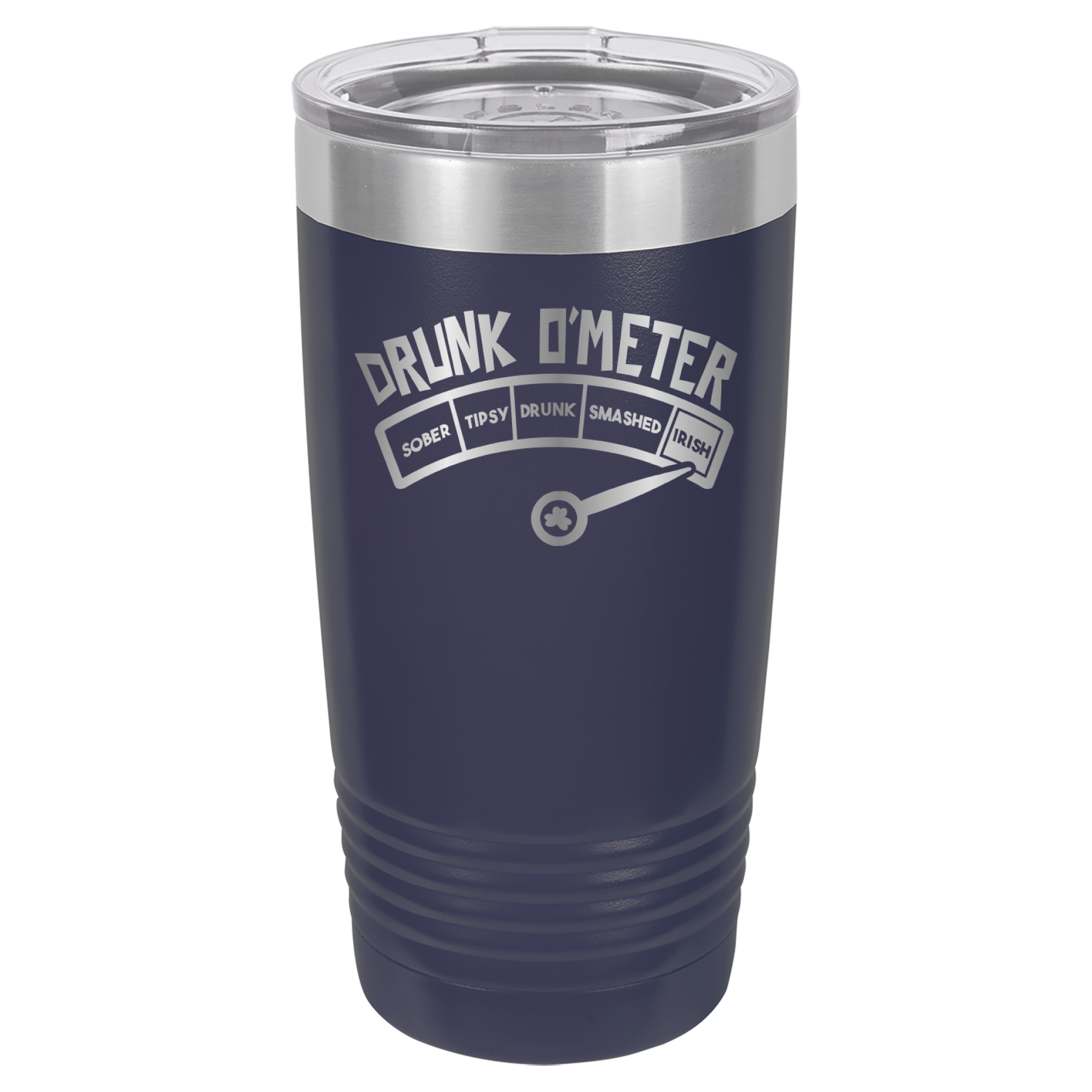 St. Patrick's Day Tumbler - How drunk?  Irish! - 20oz Tumbler - Navy image