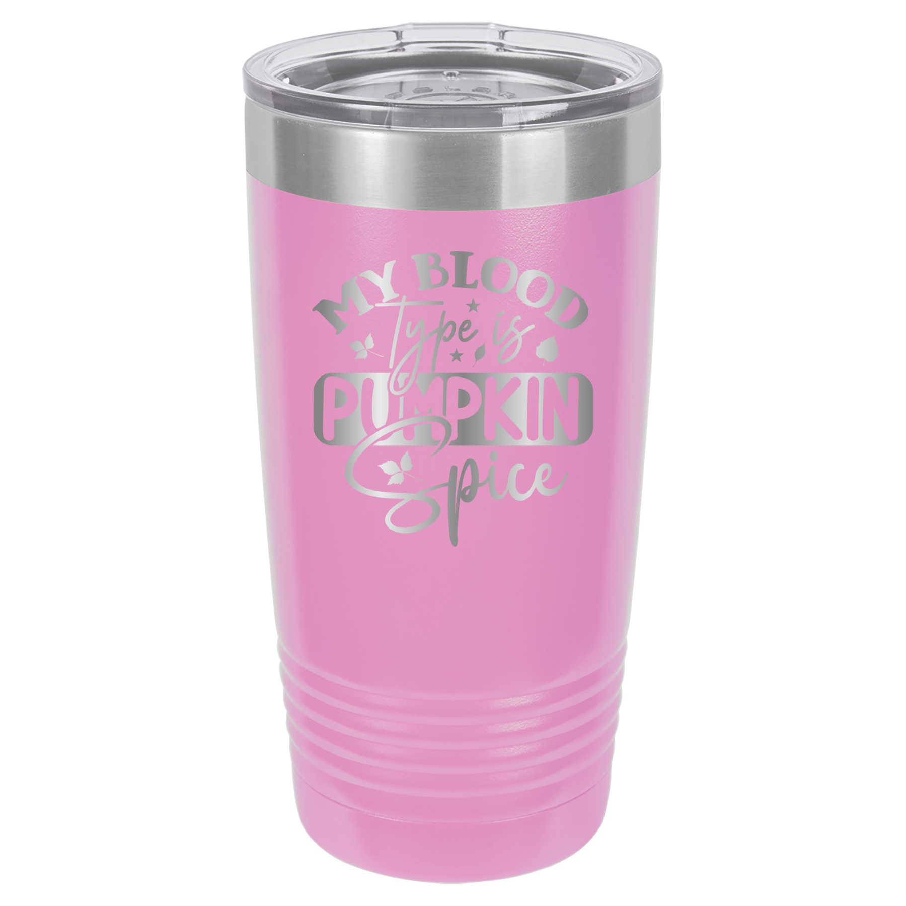 My Blood Type Is Pumpkin Spice - 20oz Polar Camel Tumbler - Light Purple image