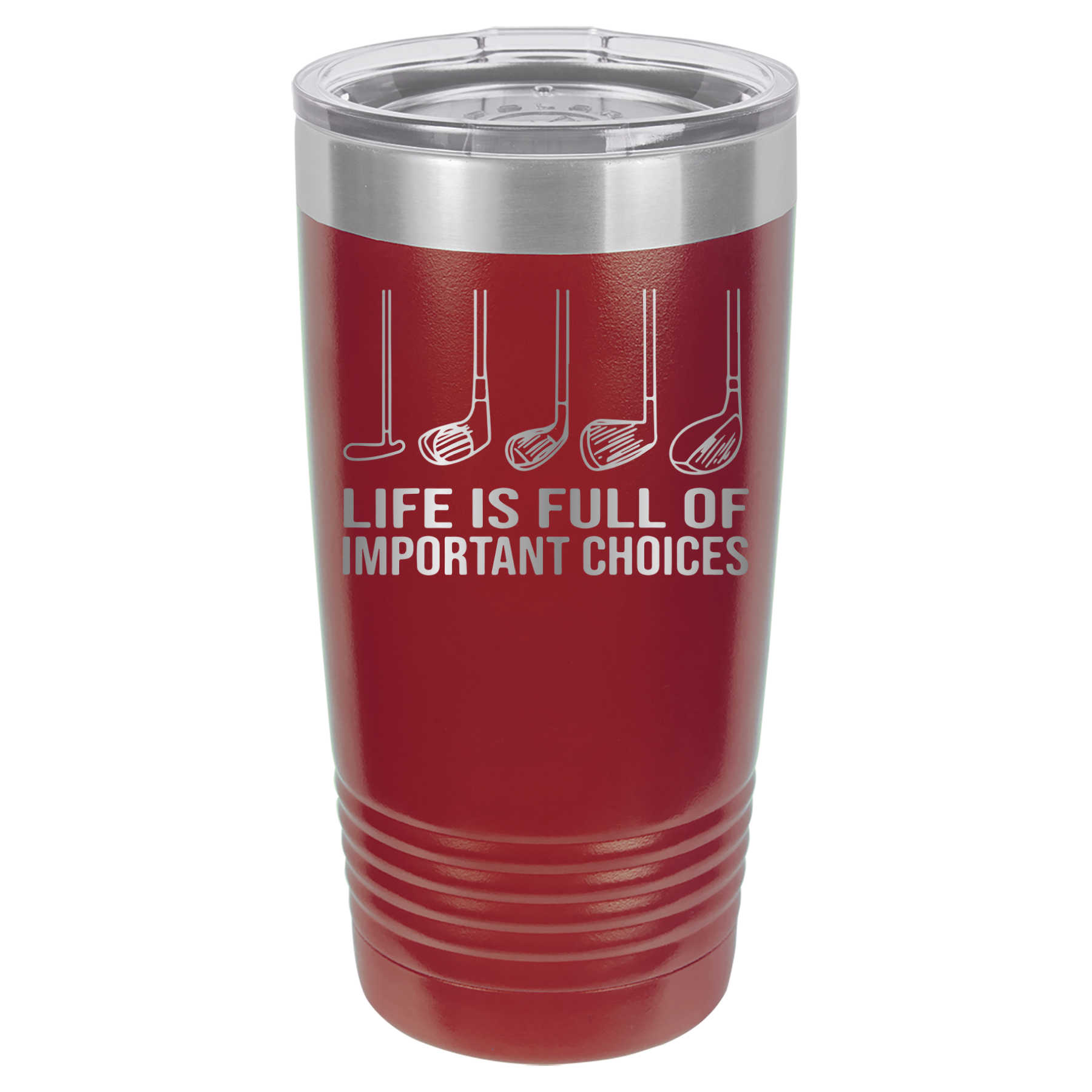 Life Is Full of Important Choices - Golf - 20oz Polar Camel Tumbler image 10