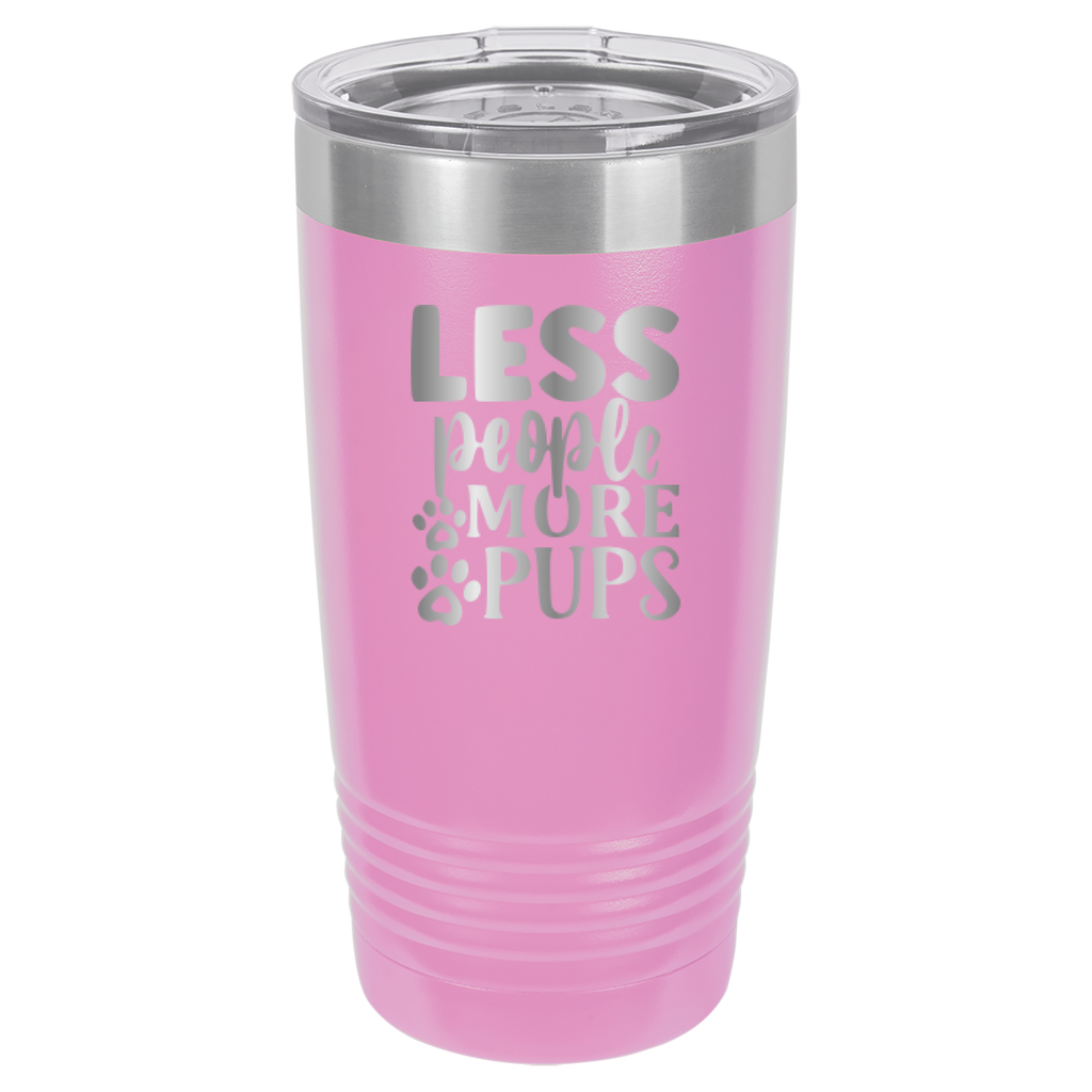 Less People More Pups - 20oz Polar Camel Tumbler image 11