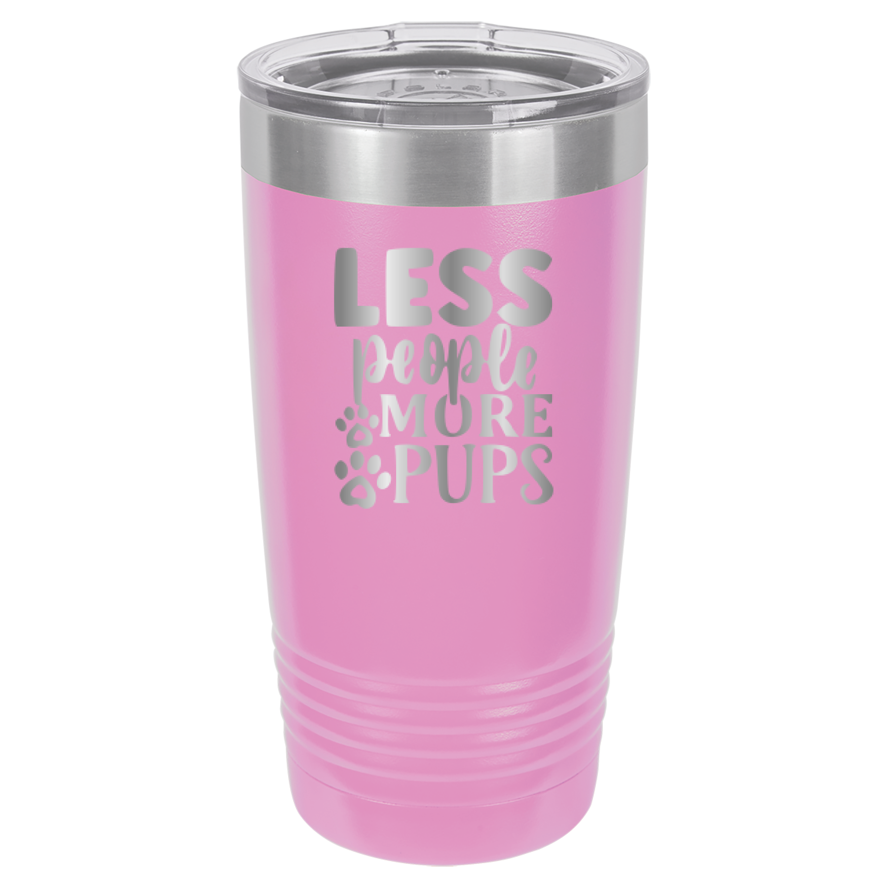 Less People More Pups - 20oz Polar Camel Tumbler image 11